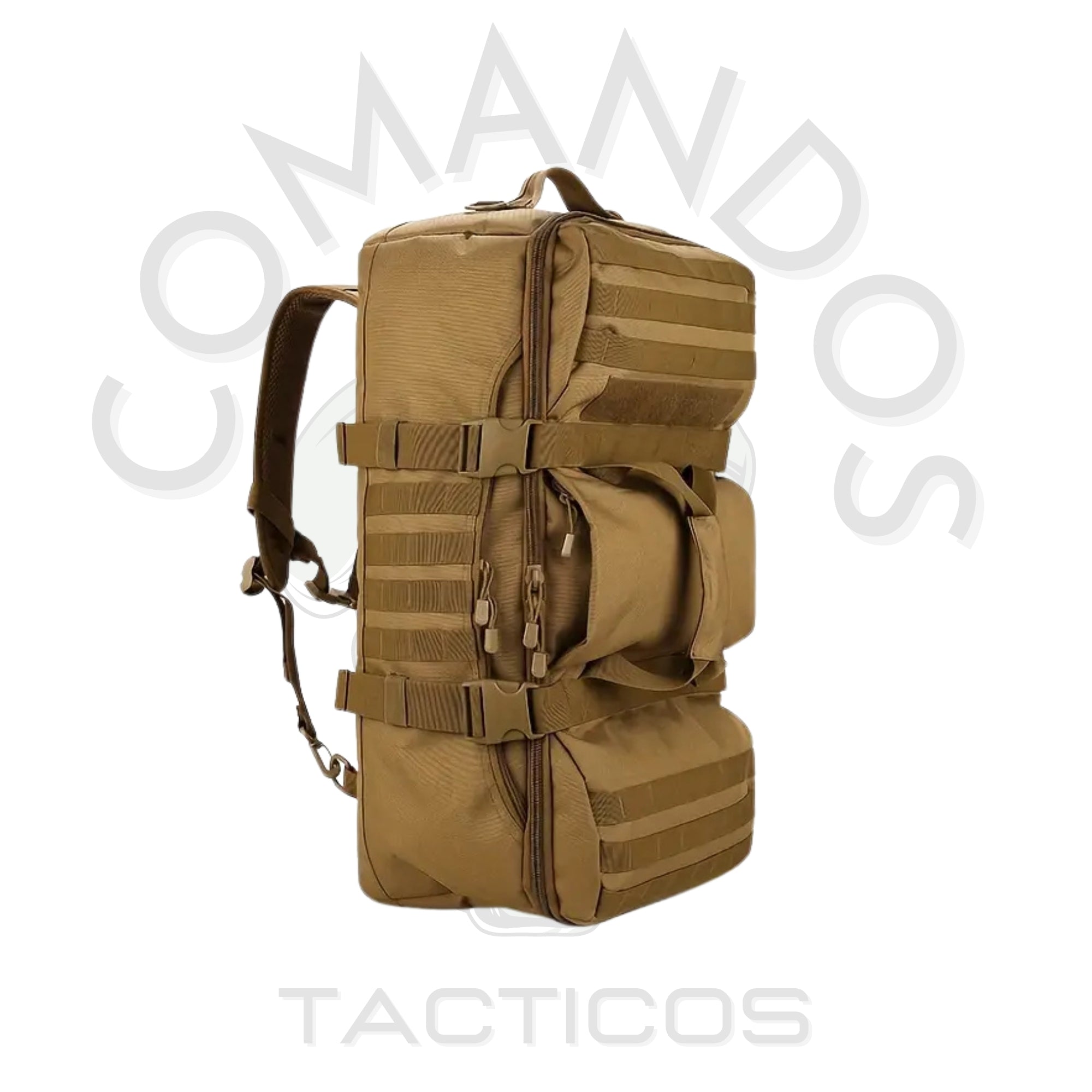 Mochila Táctica Militar 3 en 1 Resistente 60LT - COYOTE