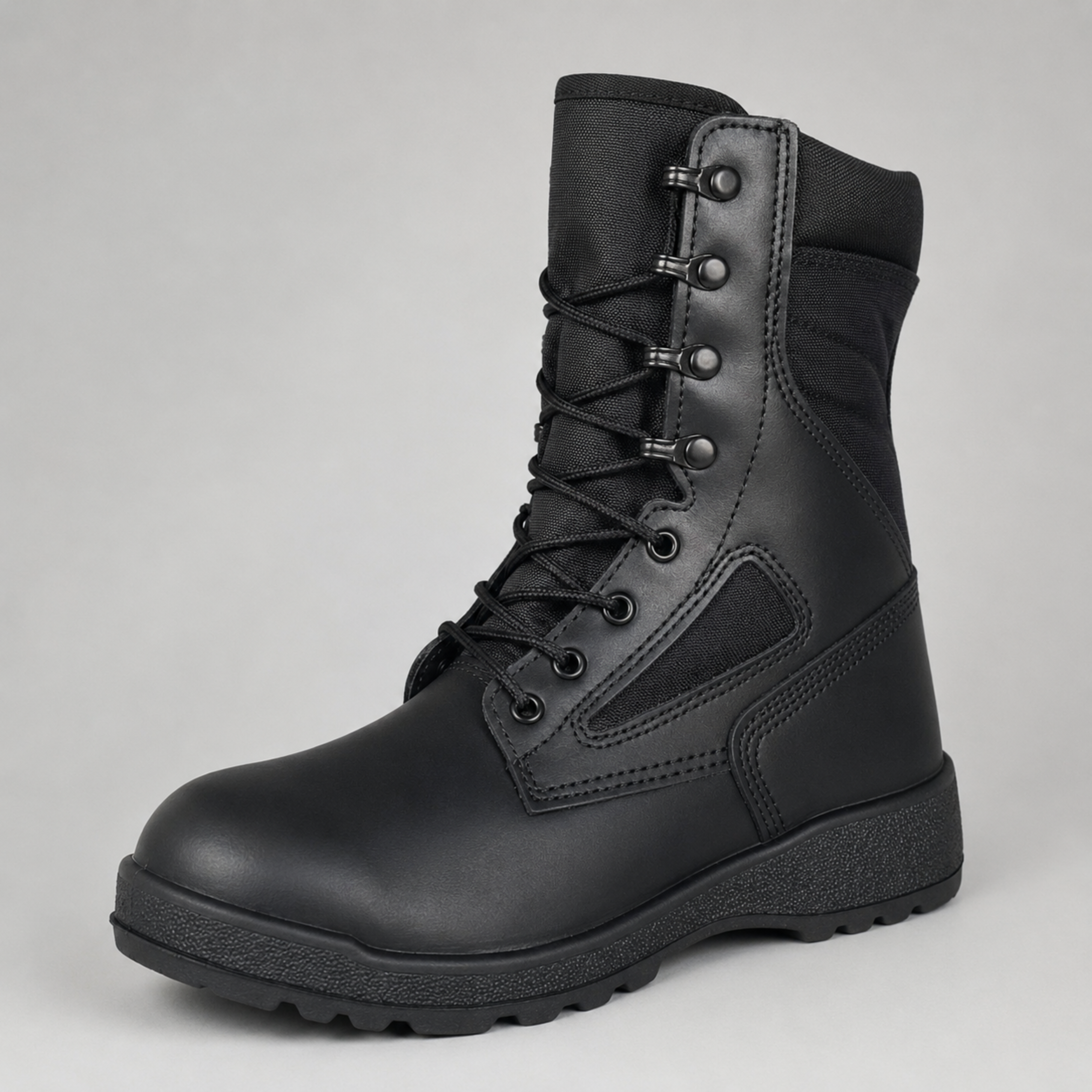 Botas Militares Tácticas Caña Alta Negras | Comandos Tácticos