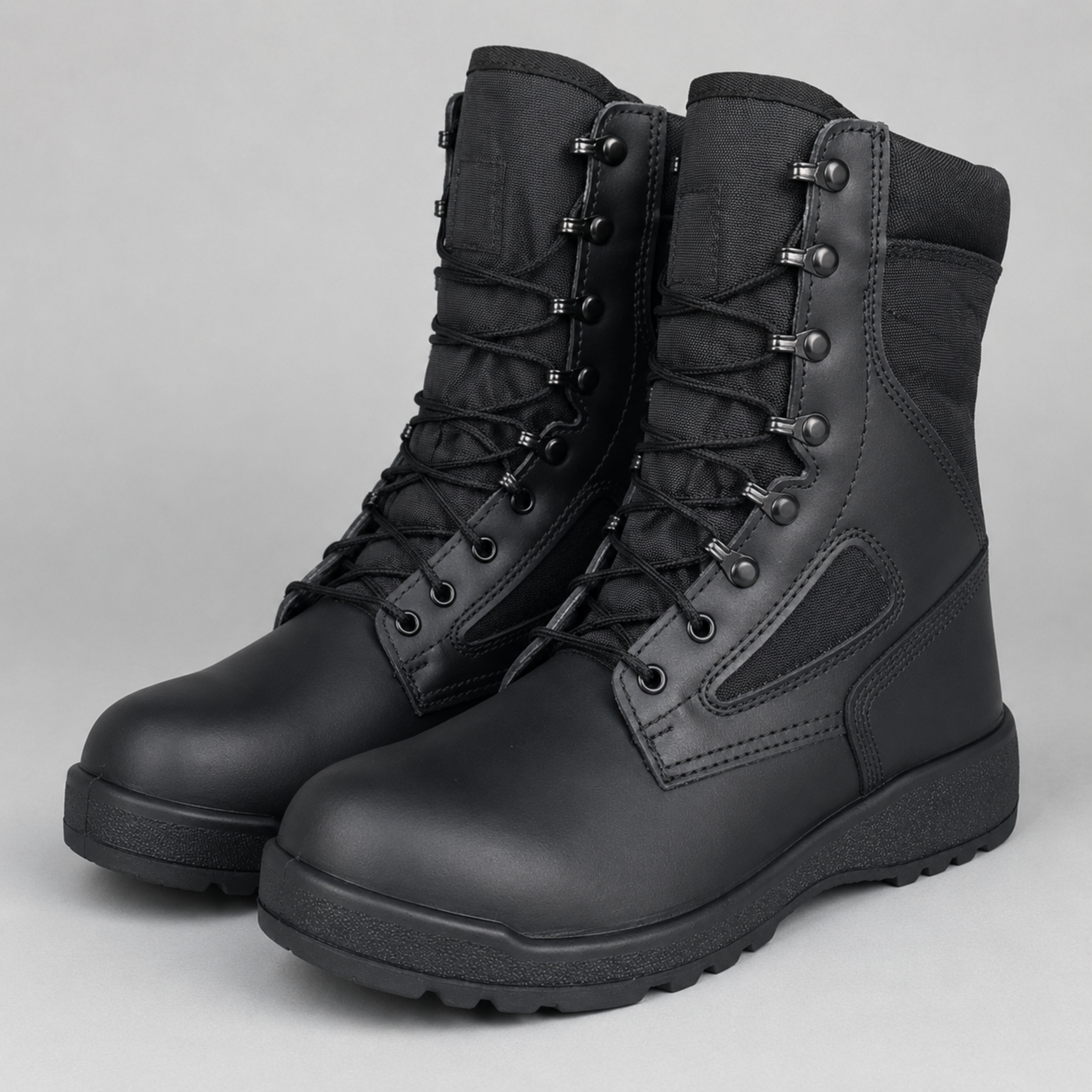 Botas Militares Tácticas Caña Alta Negras | Comandos Tácticos