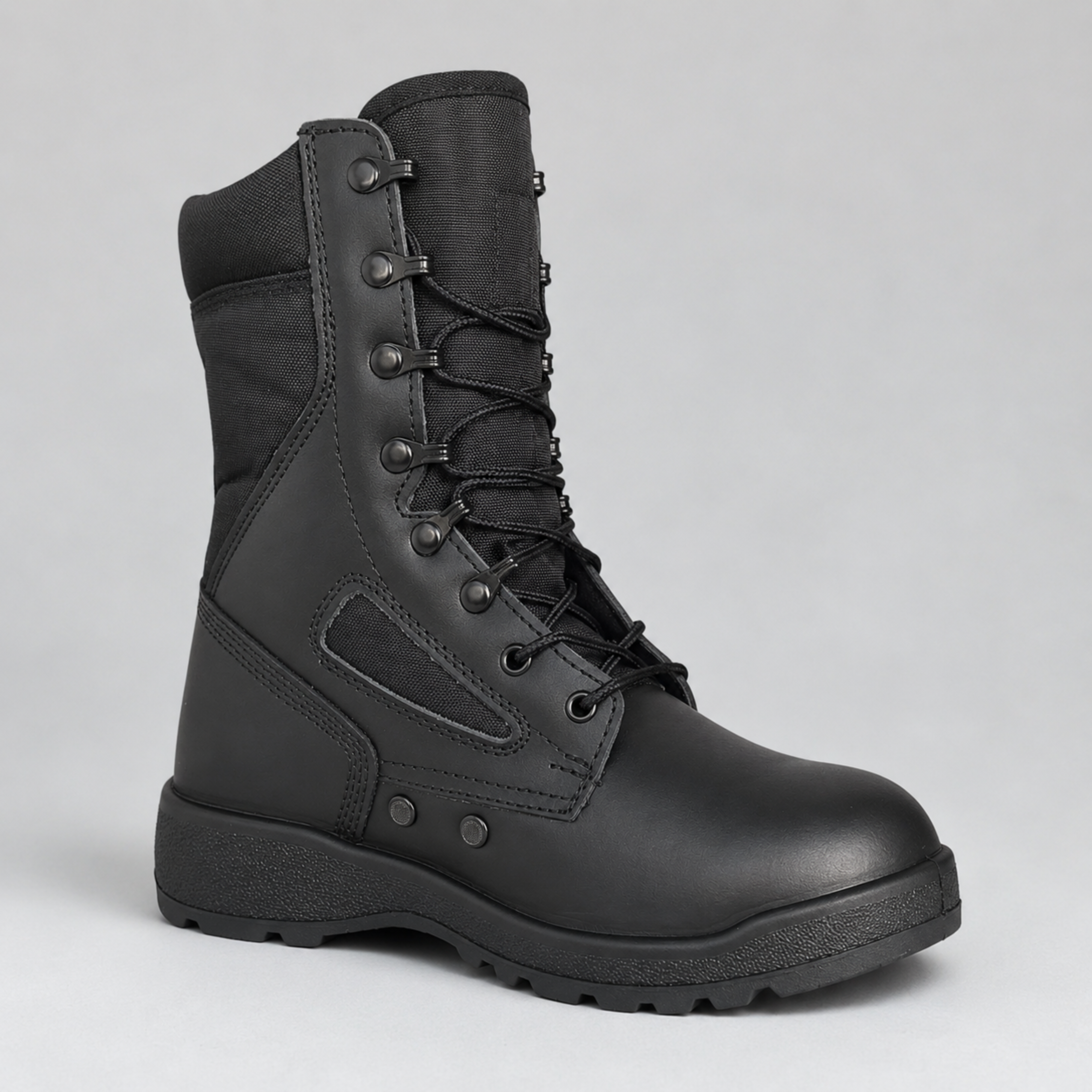 Botas Militares Tácticas Caña Alta Negras | Comandos Tácticos