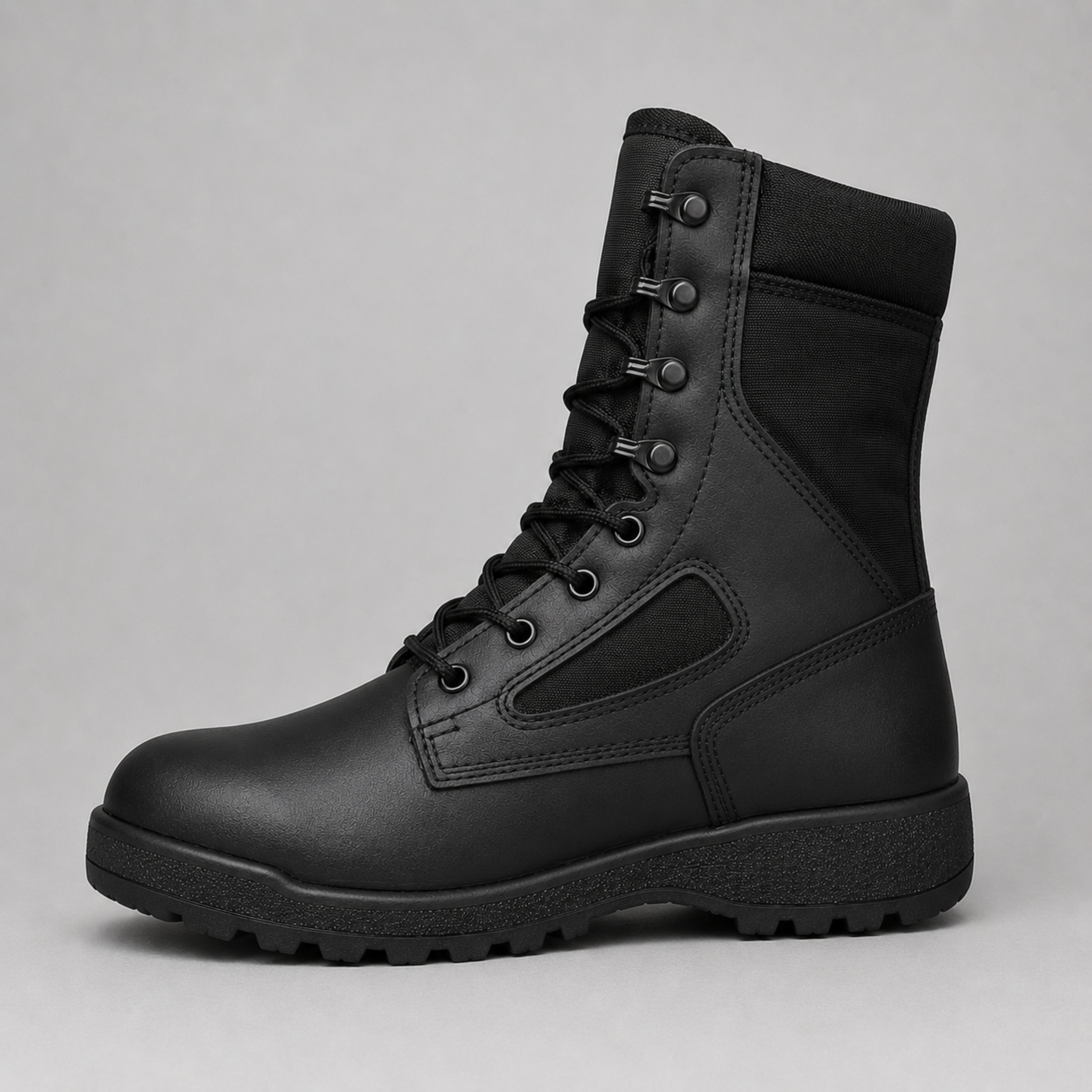 Botas Militares Tácticas Caña Alta Negras | Comandos Tácticos