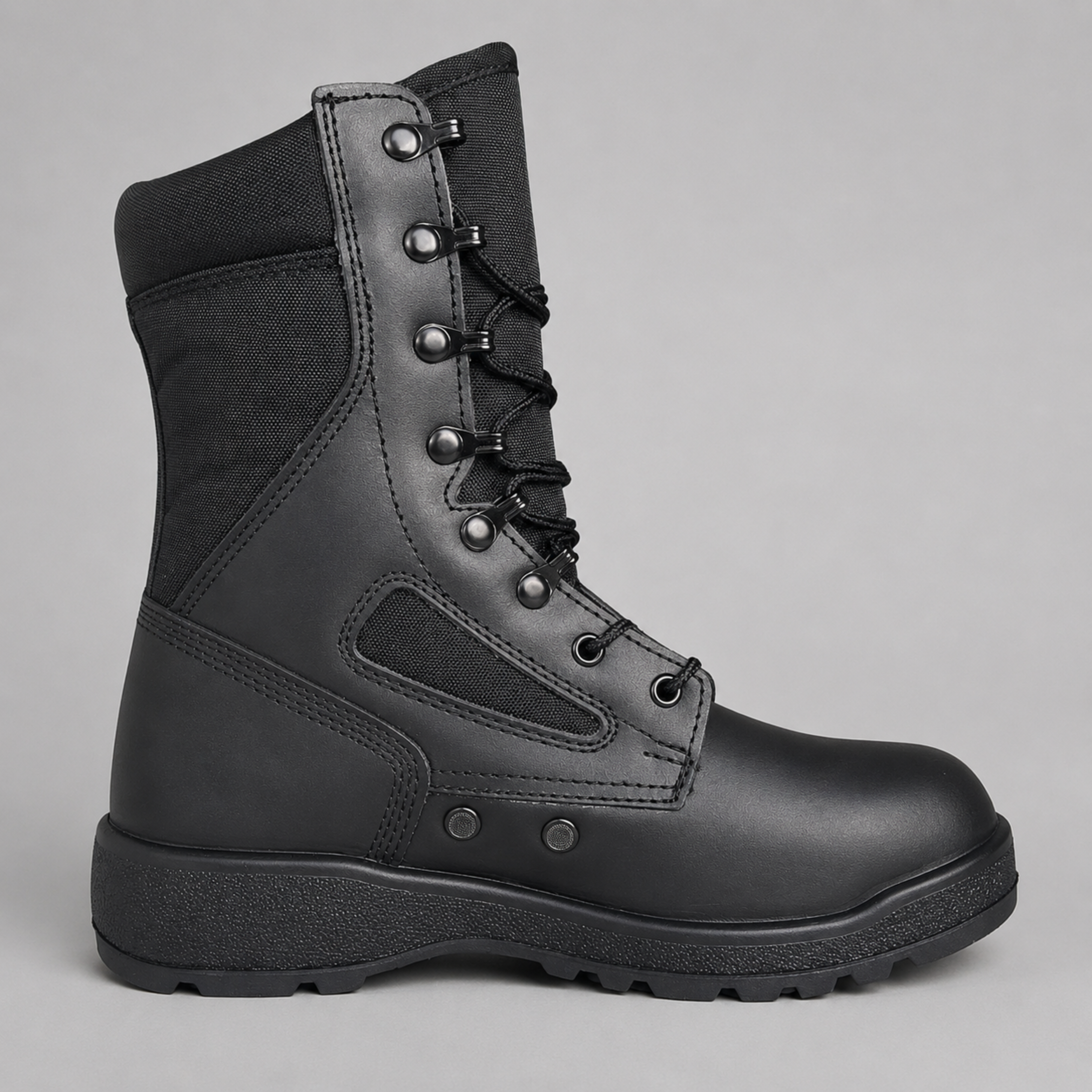 Botas Militares Tácticas Caña Alta Negras | Comandos Tácticos