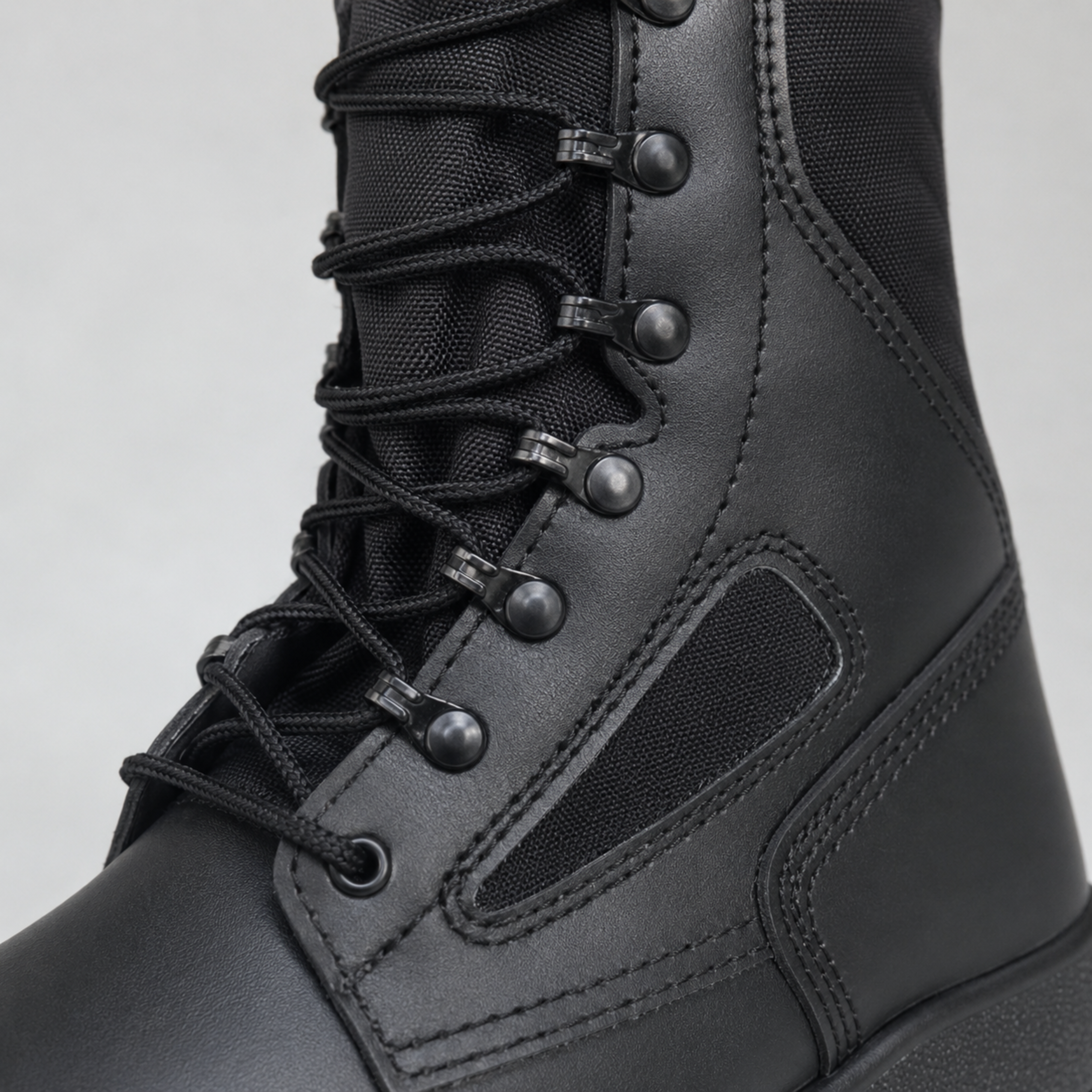 Botas Militares Tácticas Caña Alta Negras | Comandos Tácticos