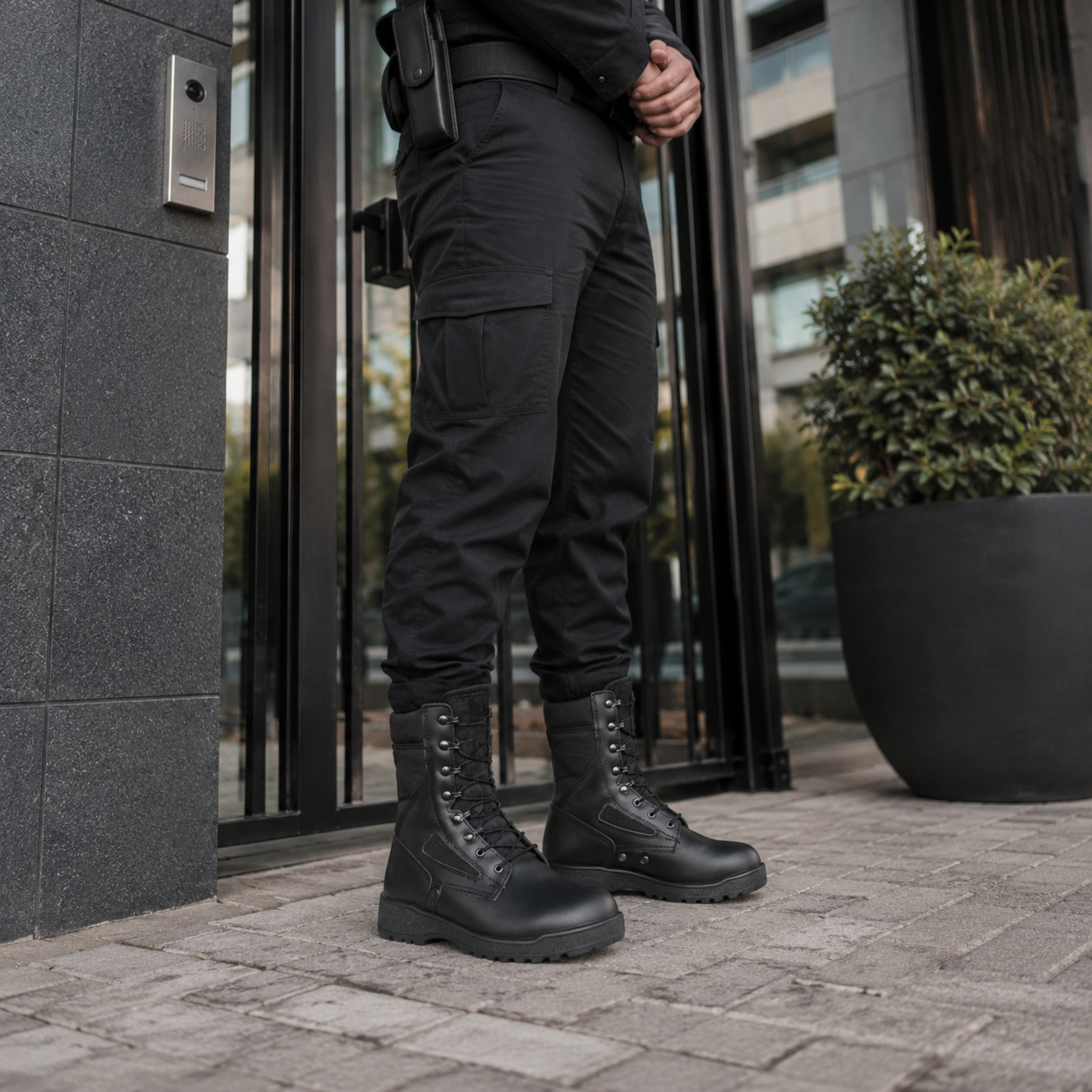 Botas Militares Tácticas Caña Alta Negras | Comandos Tácticos