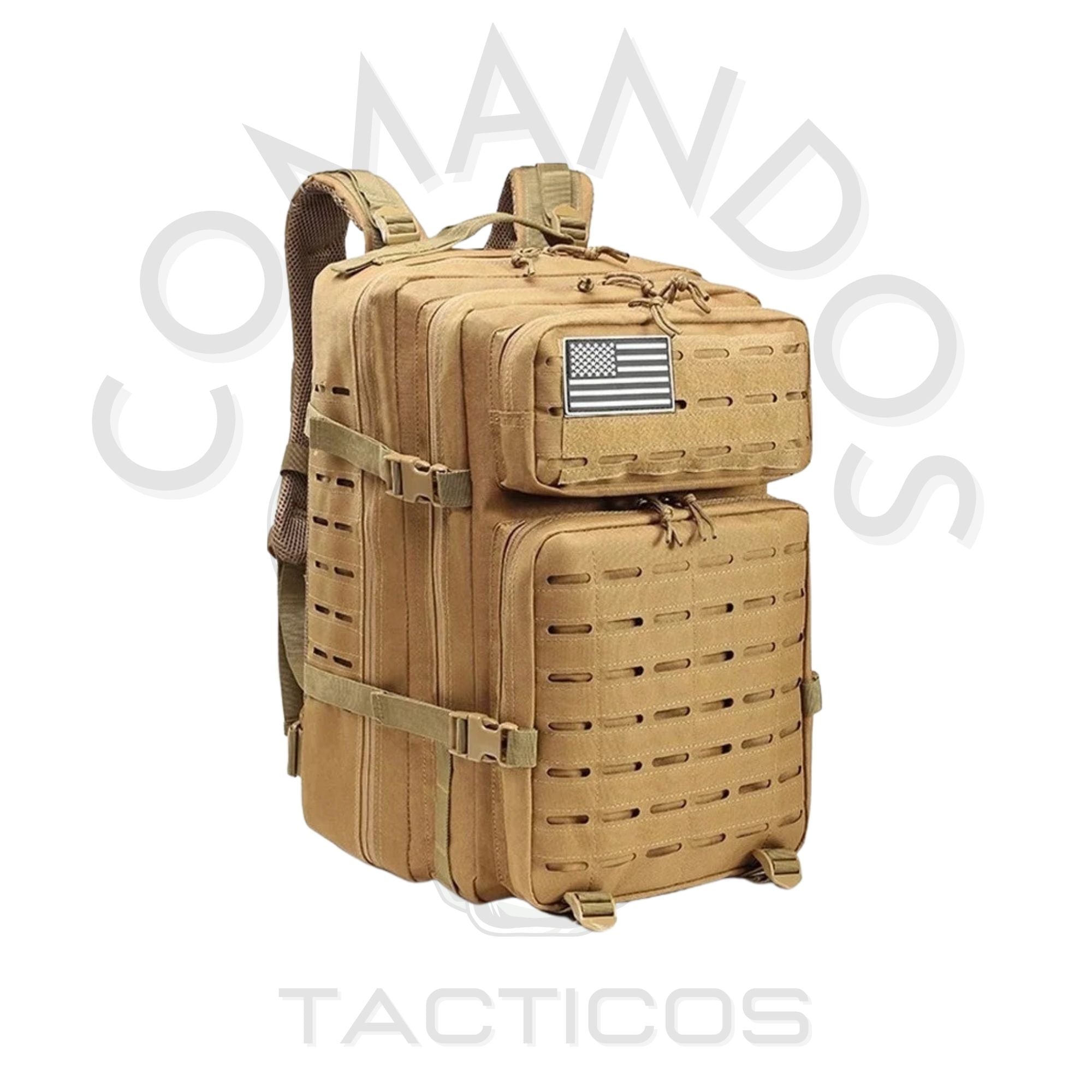 Mochila Táctica Militar 50 Litros + Parche De Regalo