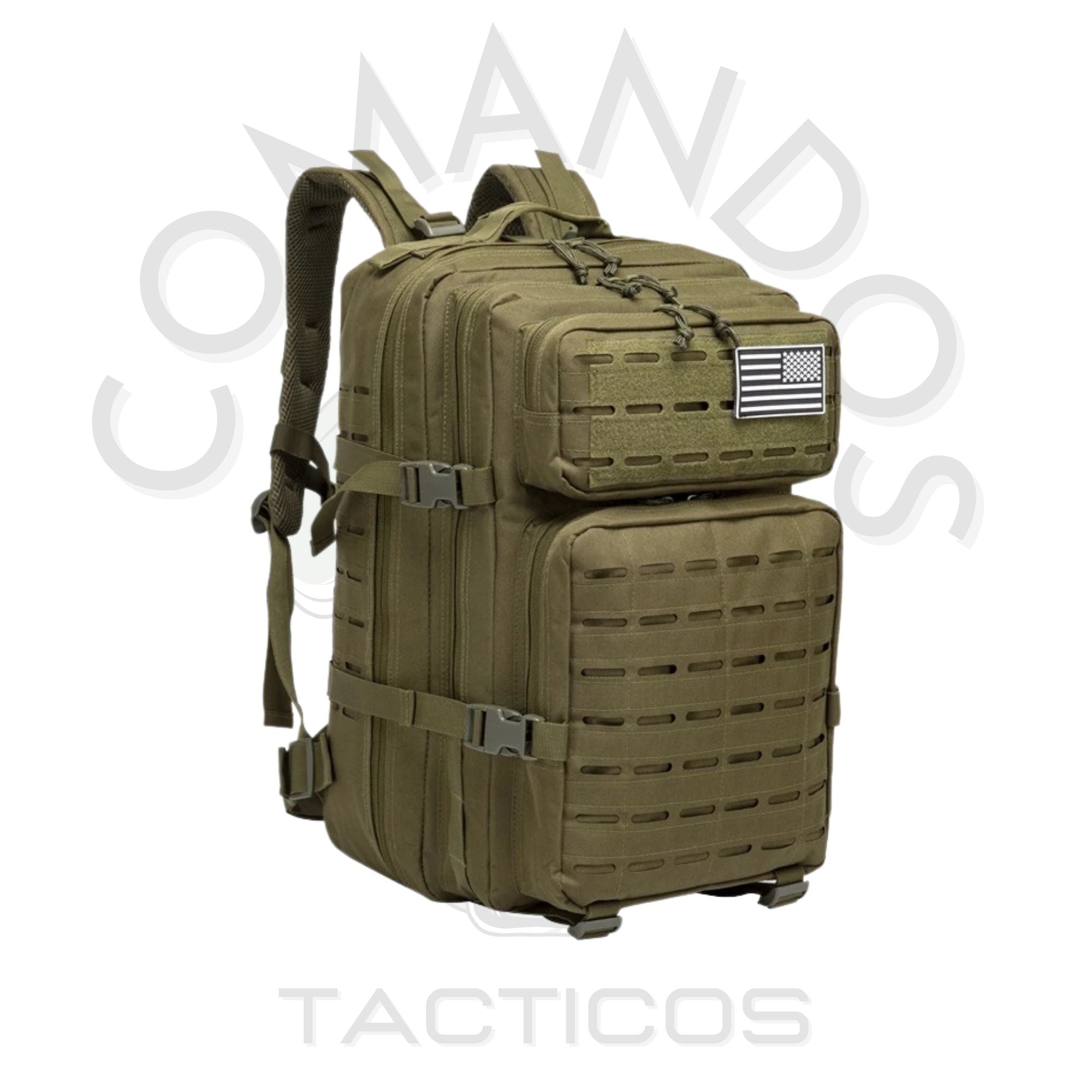 Mochila Táctica Militar 50 Litros + Parche De Regalo