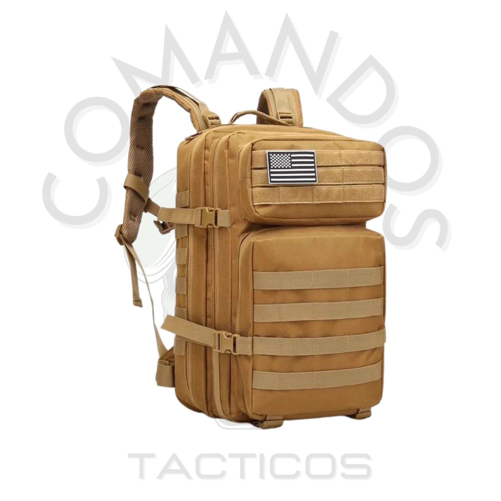 Mochila Táctica Militar 45 Litros - CAFÉ