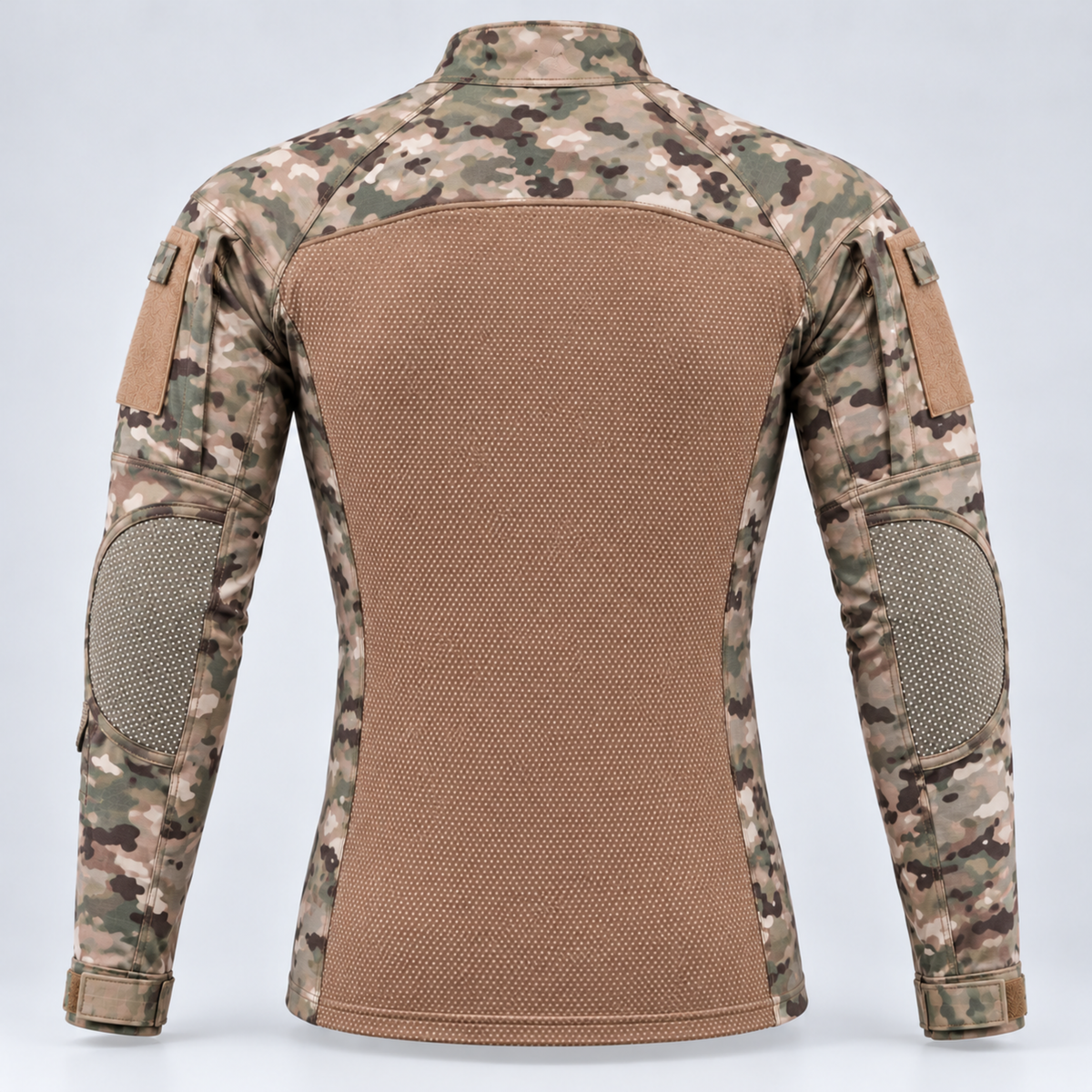Polera Tactica ESDY Manga Larga — Ripstop, Bolsillos y Ventilacion Outdoor — Multicam
