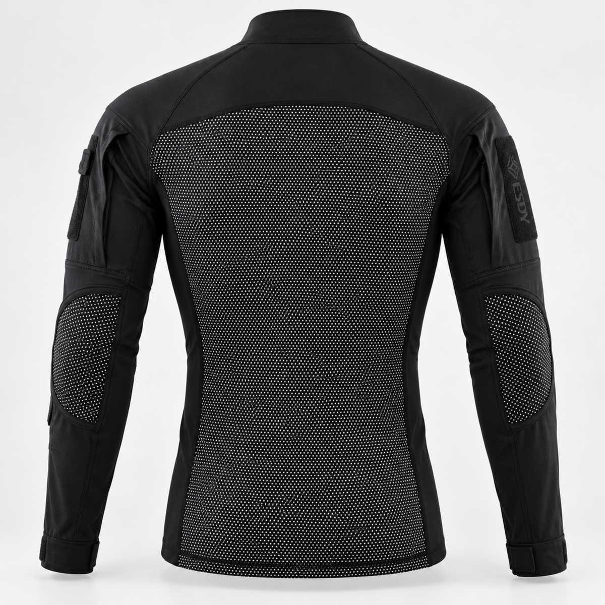 Polera Tactica ESDY Manga Larga — Ripstop, Bolsillos y Ventilacion Outdoor — Negro