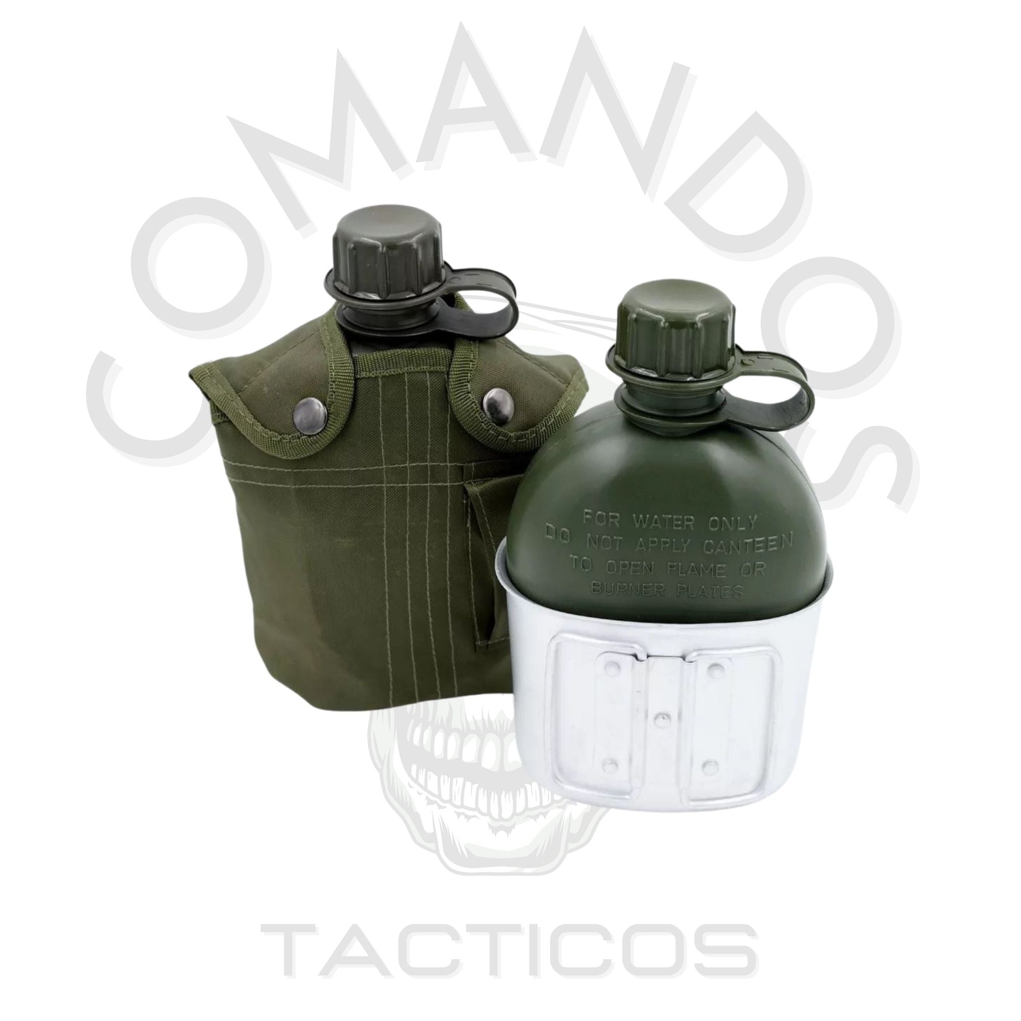 Botella Cantimplora de 1 Litro + Cantina Aluminio