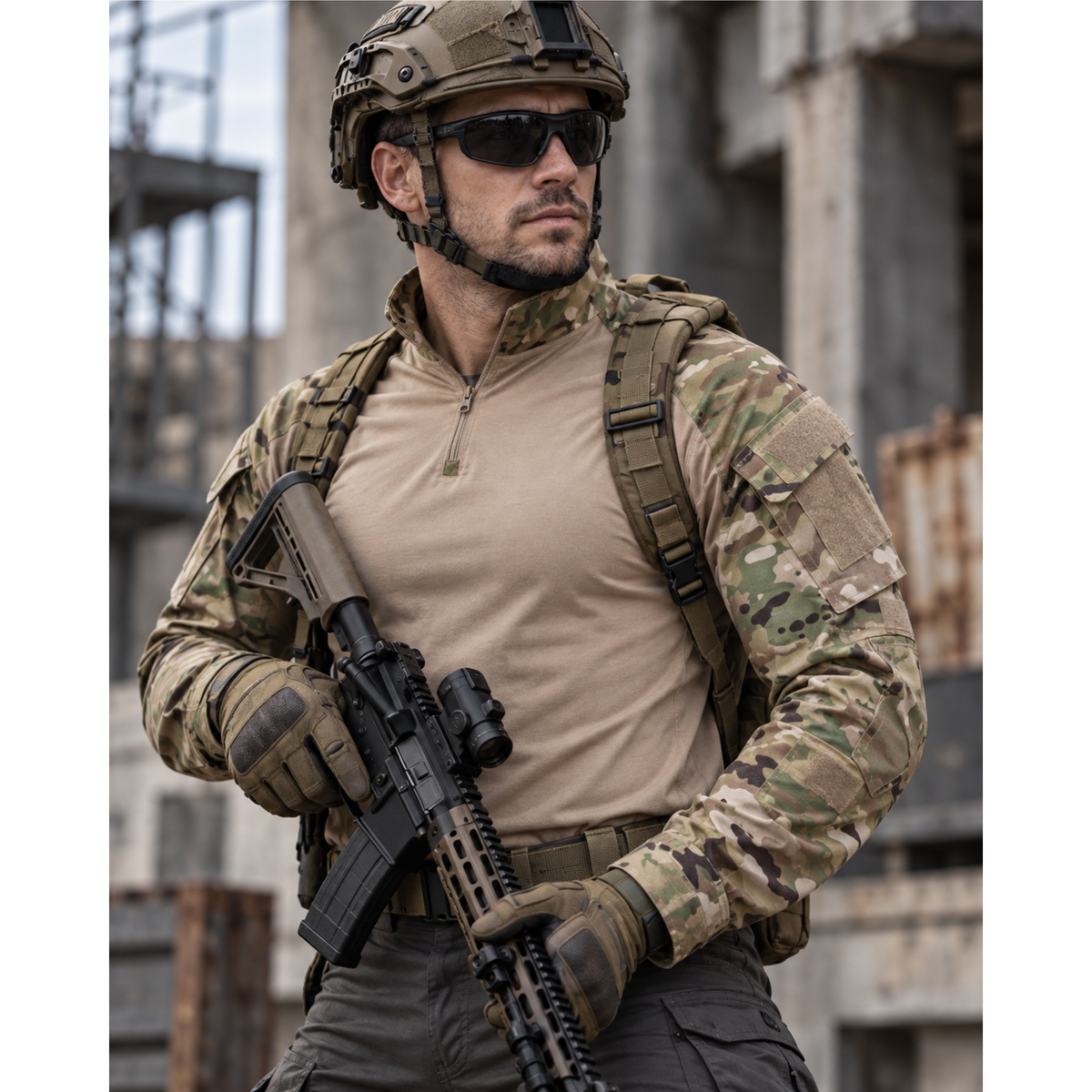 Polera Táctica Combat Esdy Shirt