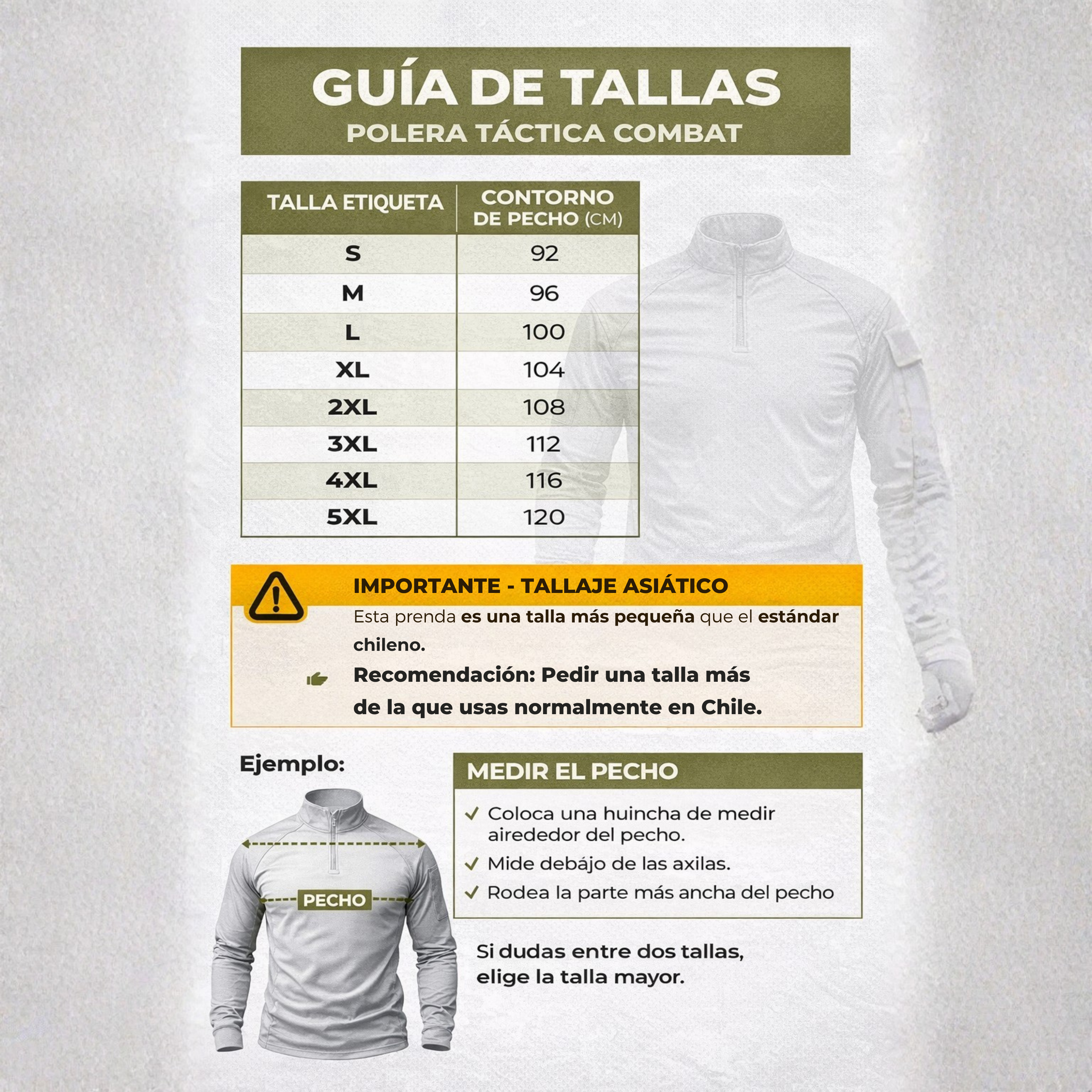 Polera Táctica Combat Esdy Shirt