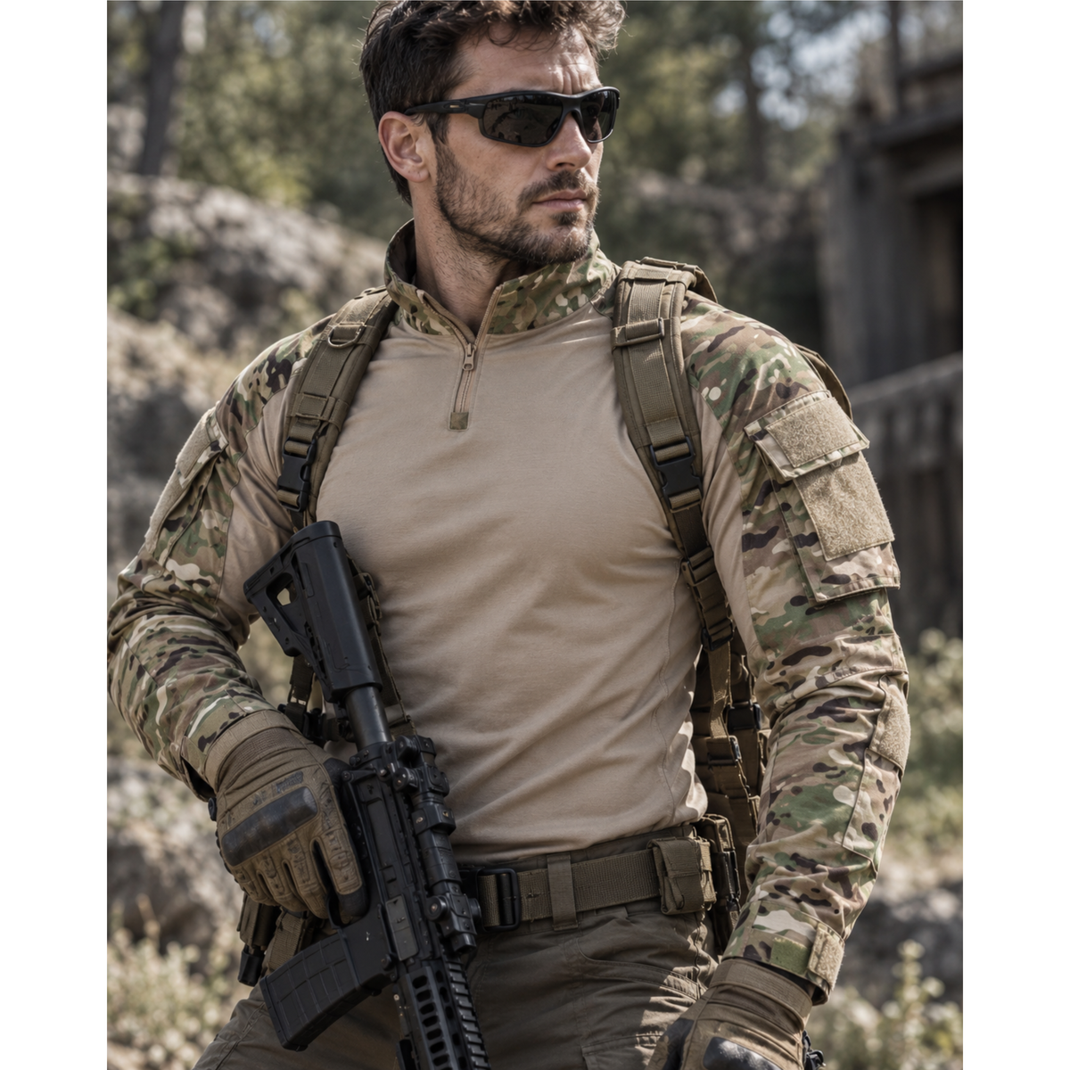 Polera Táctica Combat Esdy Shirt