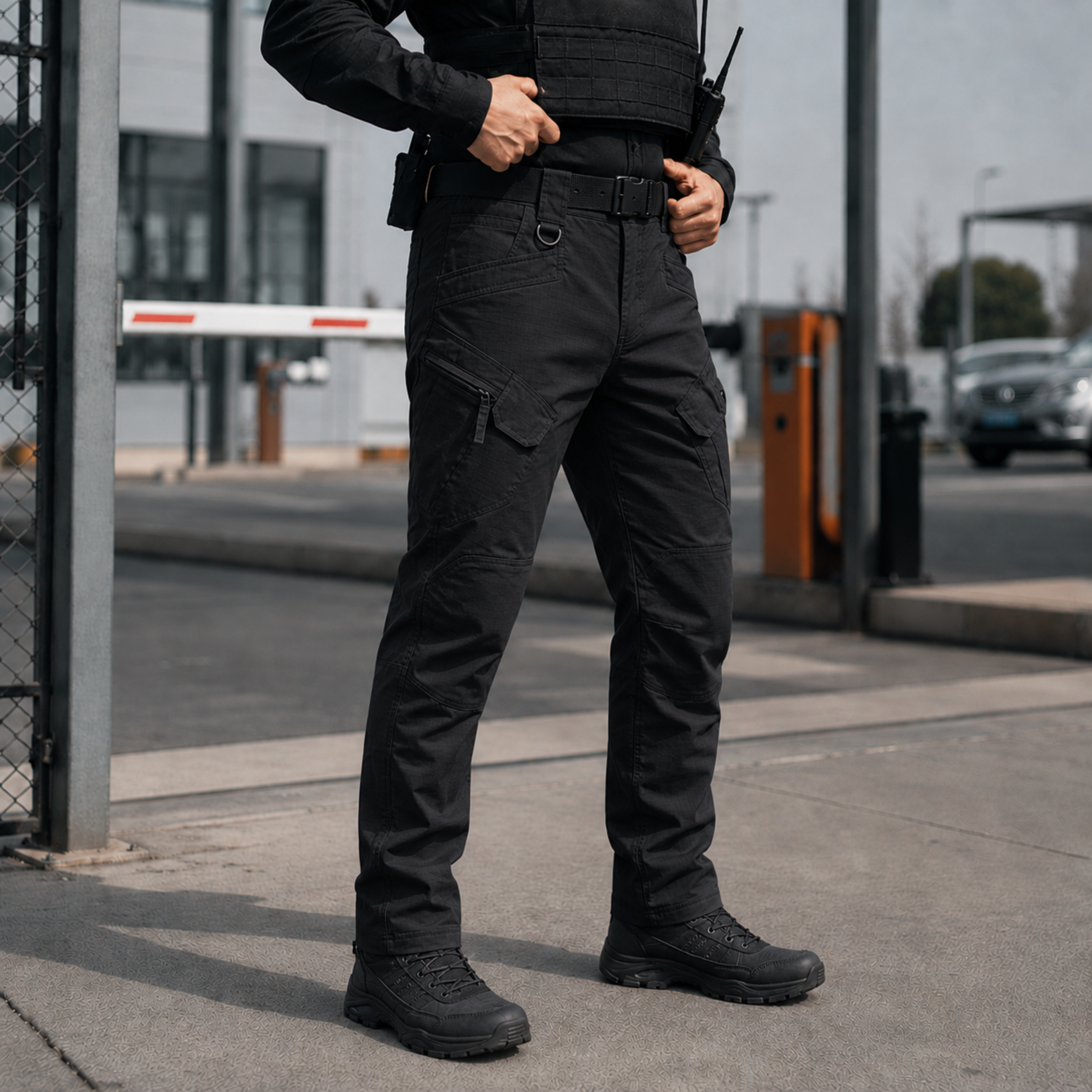 Pantalón Táctico Cargo Negro Ripstop Resistente | Comandos Tácticos
