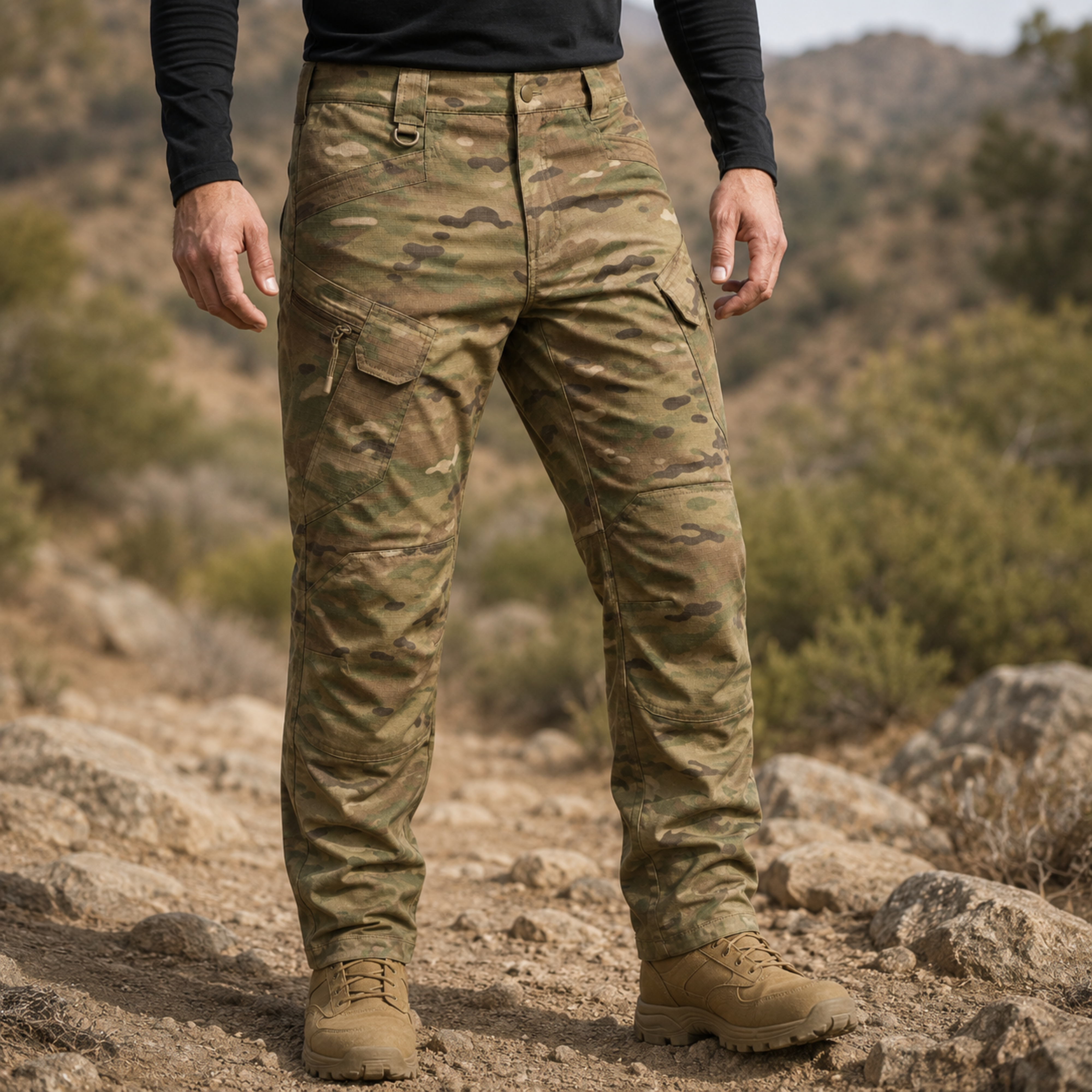 Pantalón Táctico Cargo Multicam Ripstop | Comandos Tácticos
