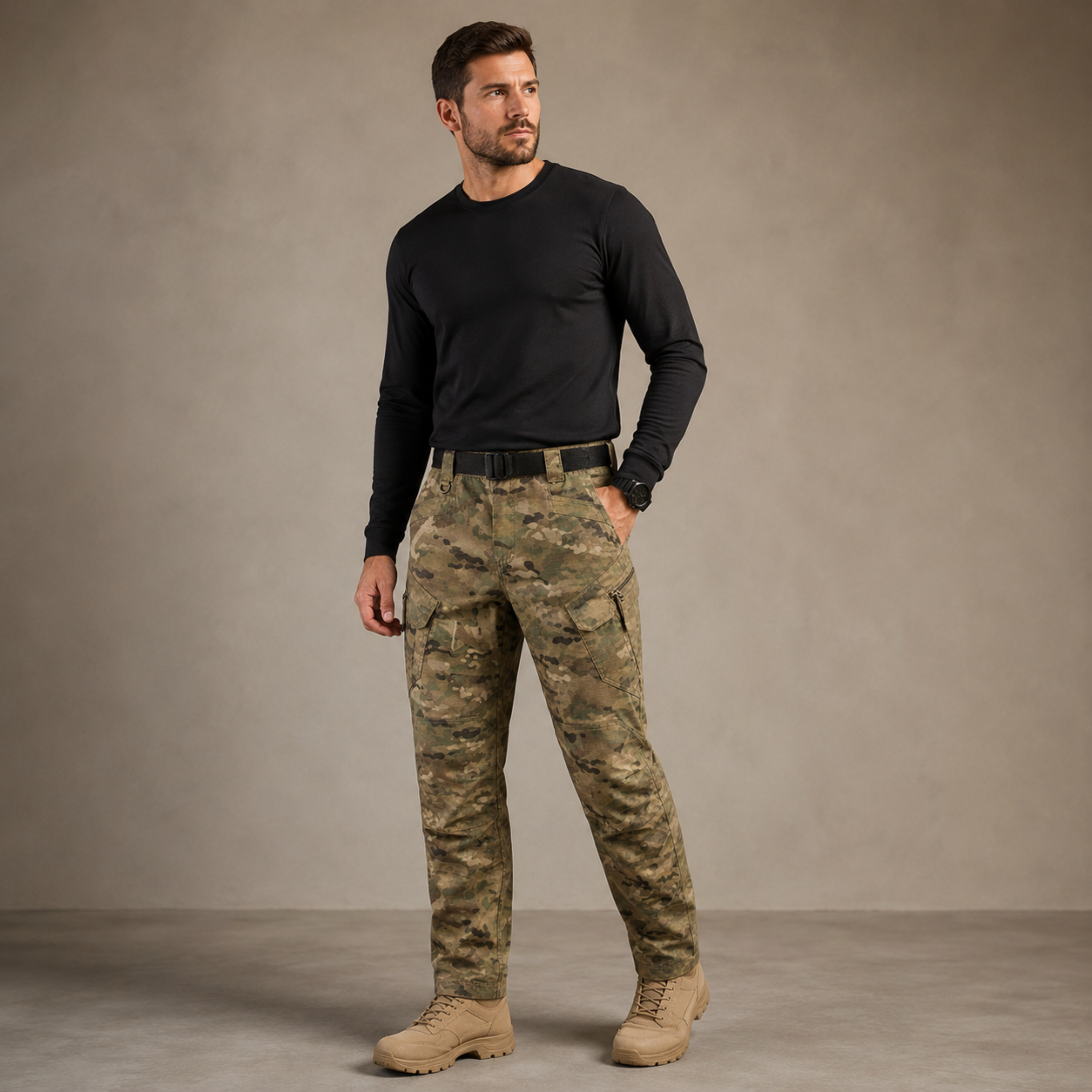 Pantalón Táctico Cargo Multicam Ripstop | Comandos Tácticos
