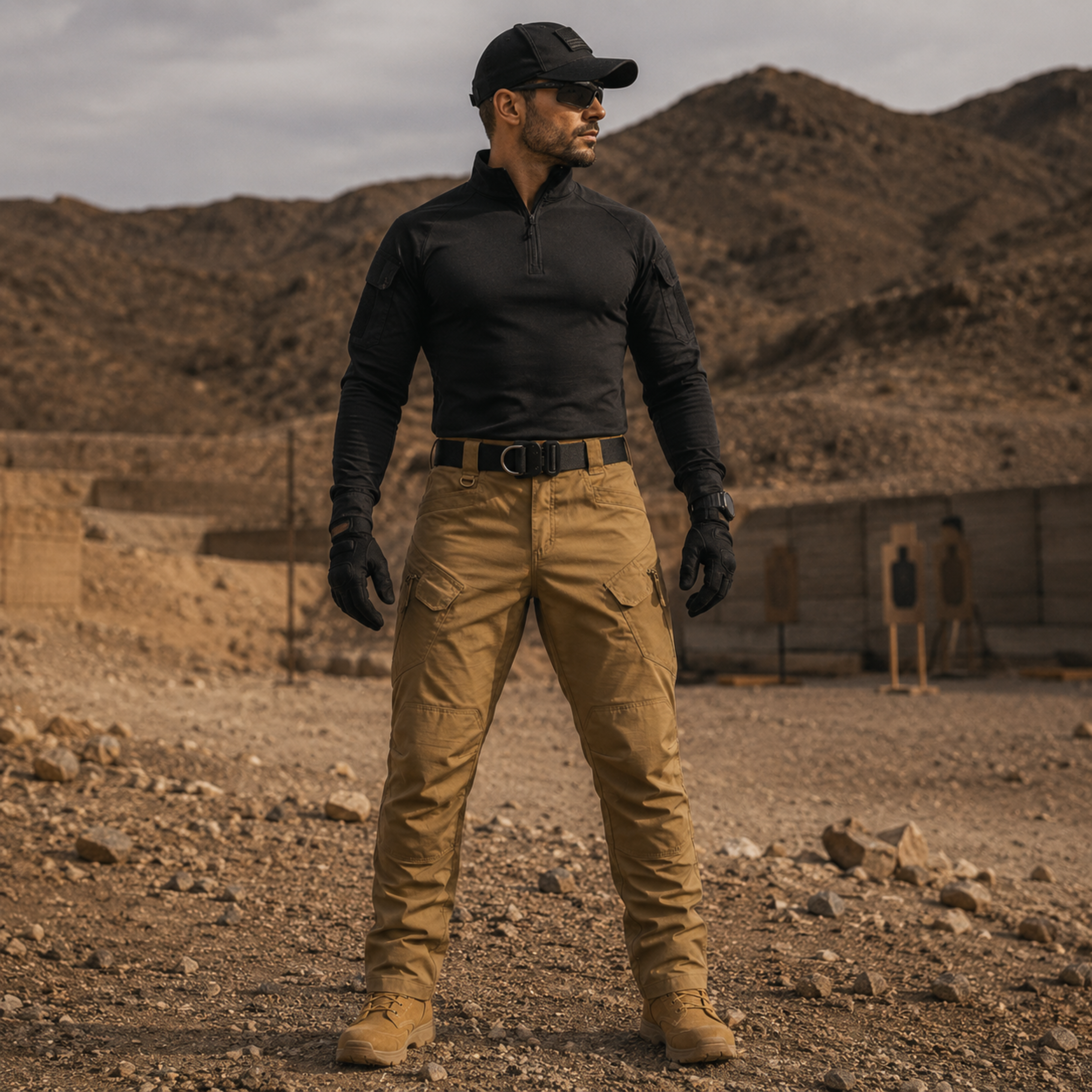 Pantalón Táctico Cargo Coyote Ripstop | Comandos Tácticos