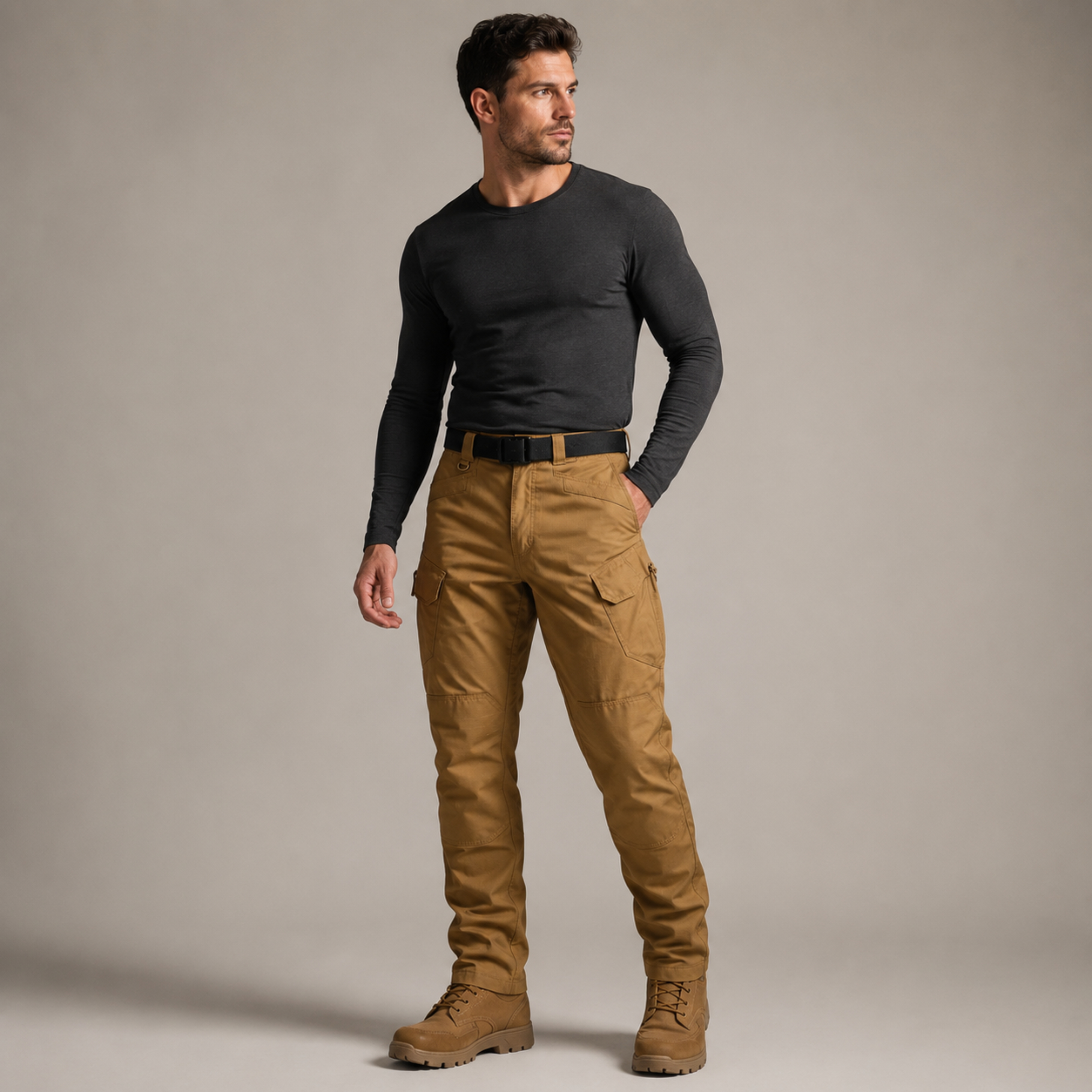Pantalón Táctico Cargo Coyote Ripstop | Comandos Tácticos