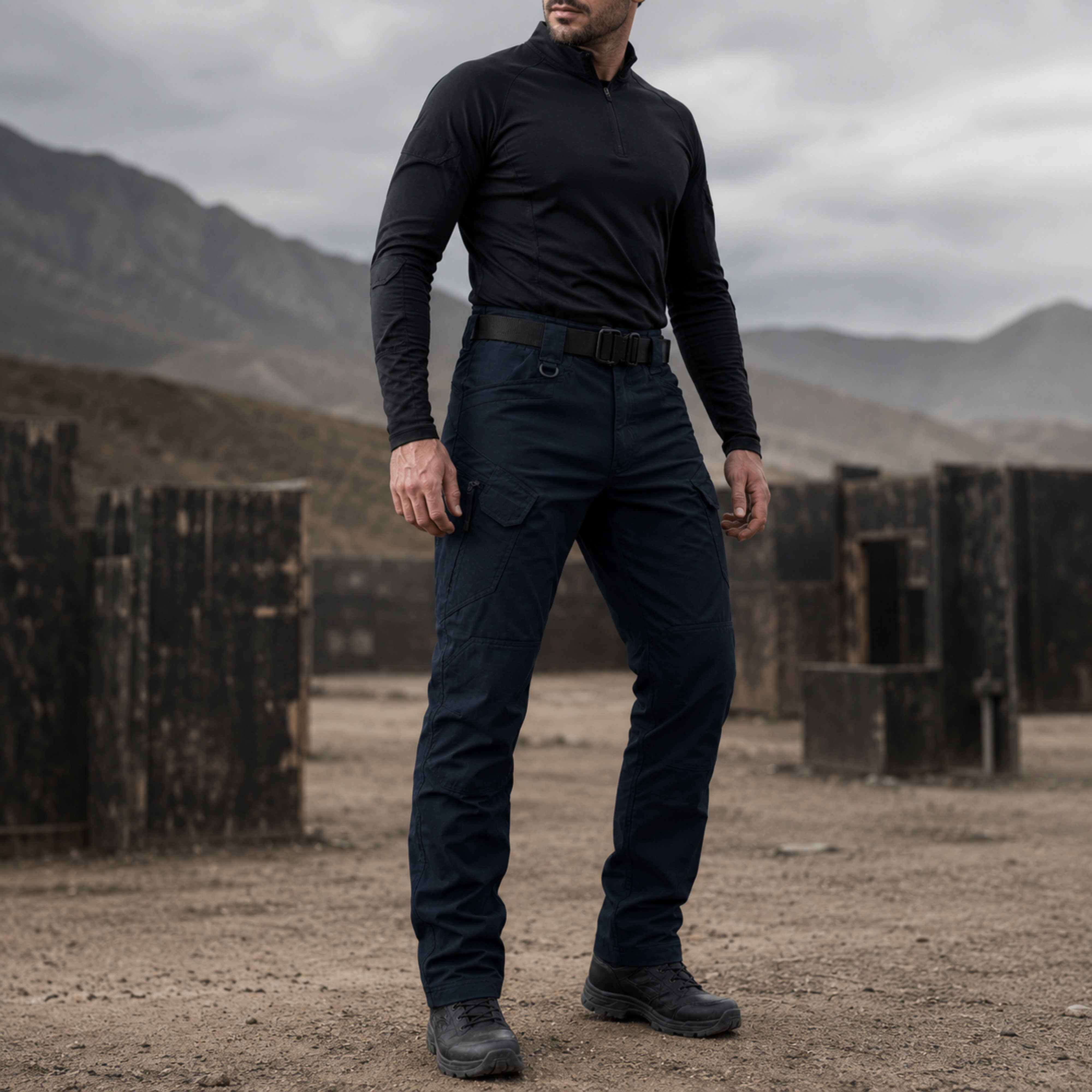 Pantalón Táctico Cargo Azul Marino Ripstop | Comandos Tácticos