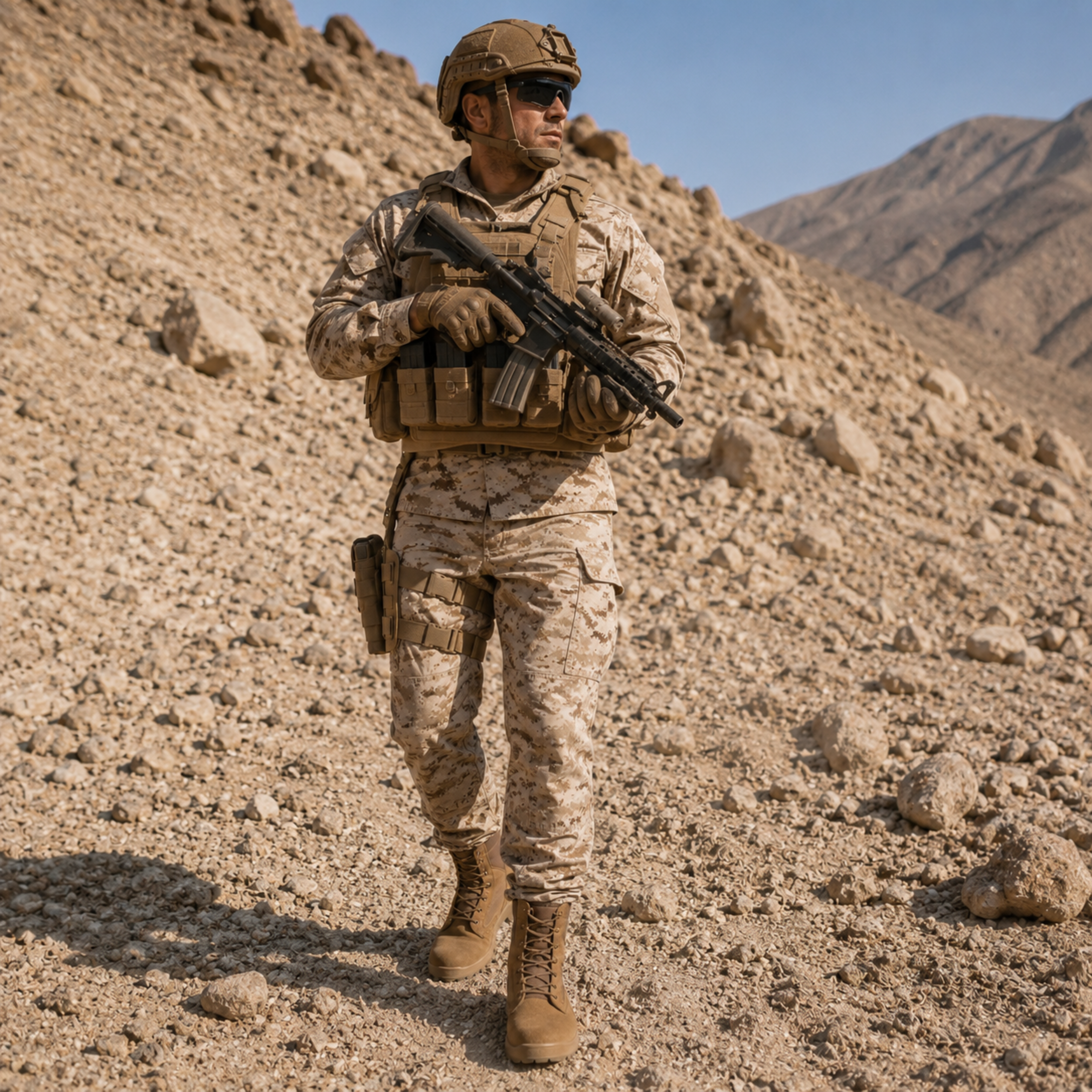Bota Táctica Militar Caña Alta Resistente al Agua | Comandos Tácticos