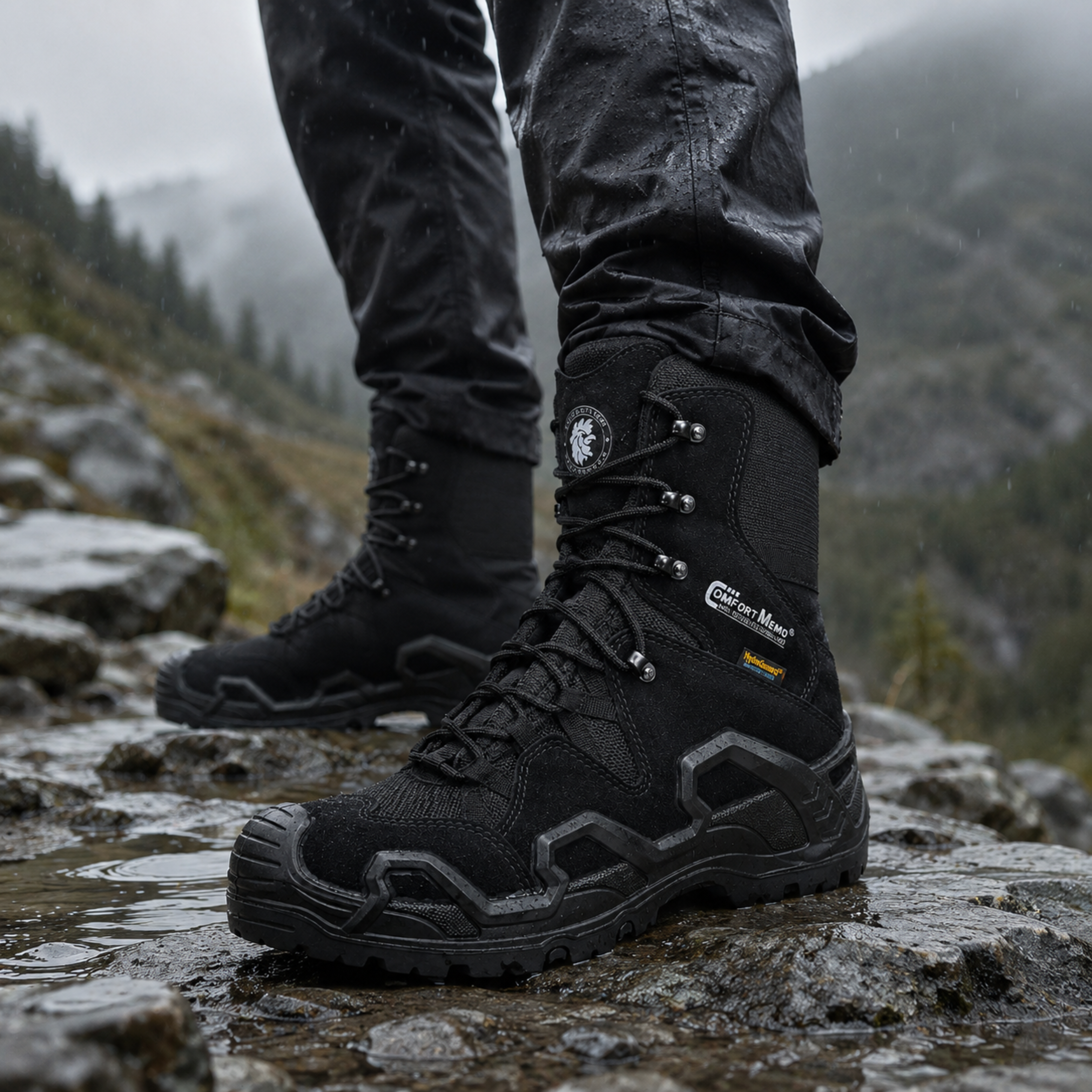 Botas Outdoor Rockrooster Impermeable Caña Alta | Comandos Tácticos