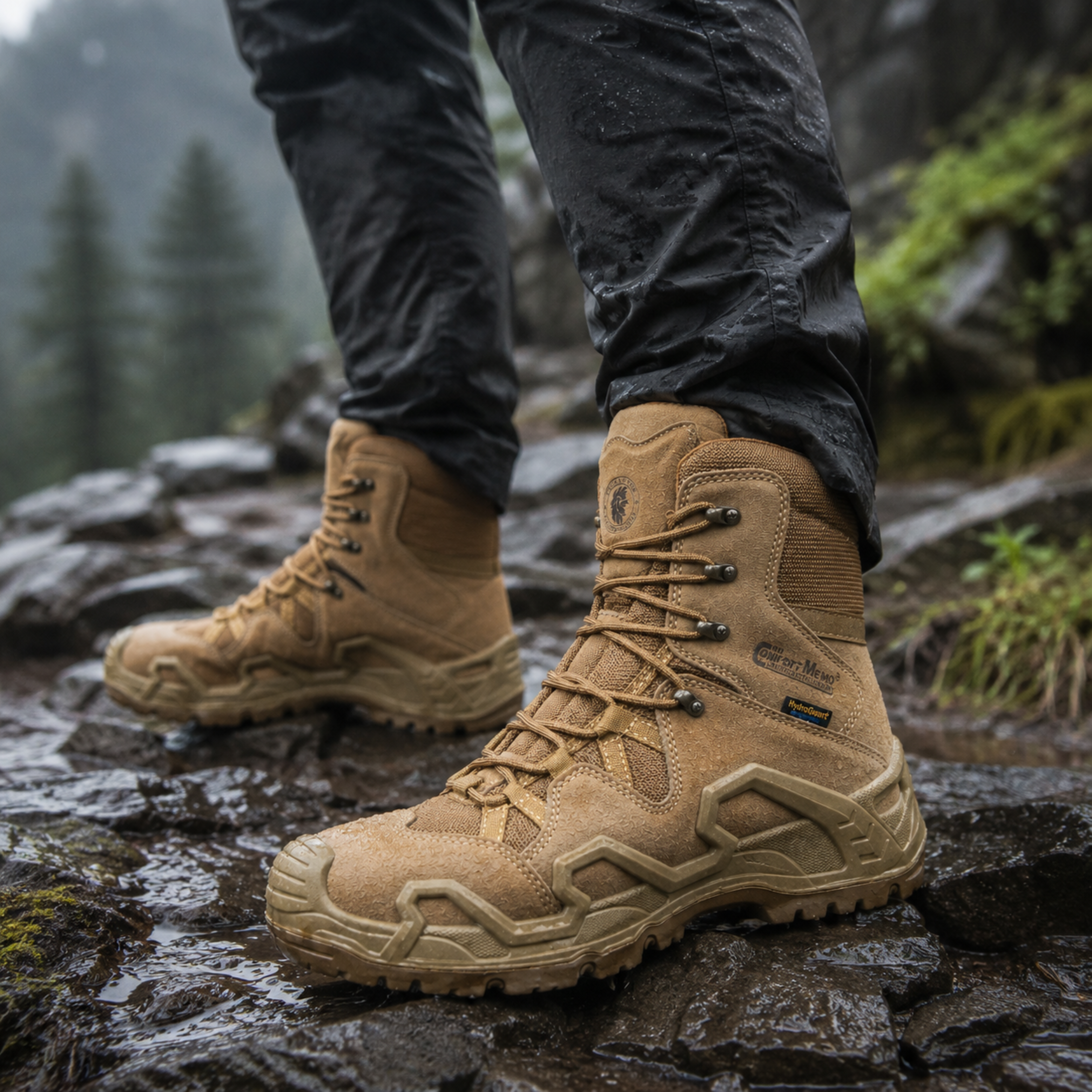 Botas Outdoor Rockrooster Impermeable Caña Alta | Comandos Tácticos