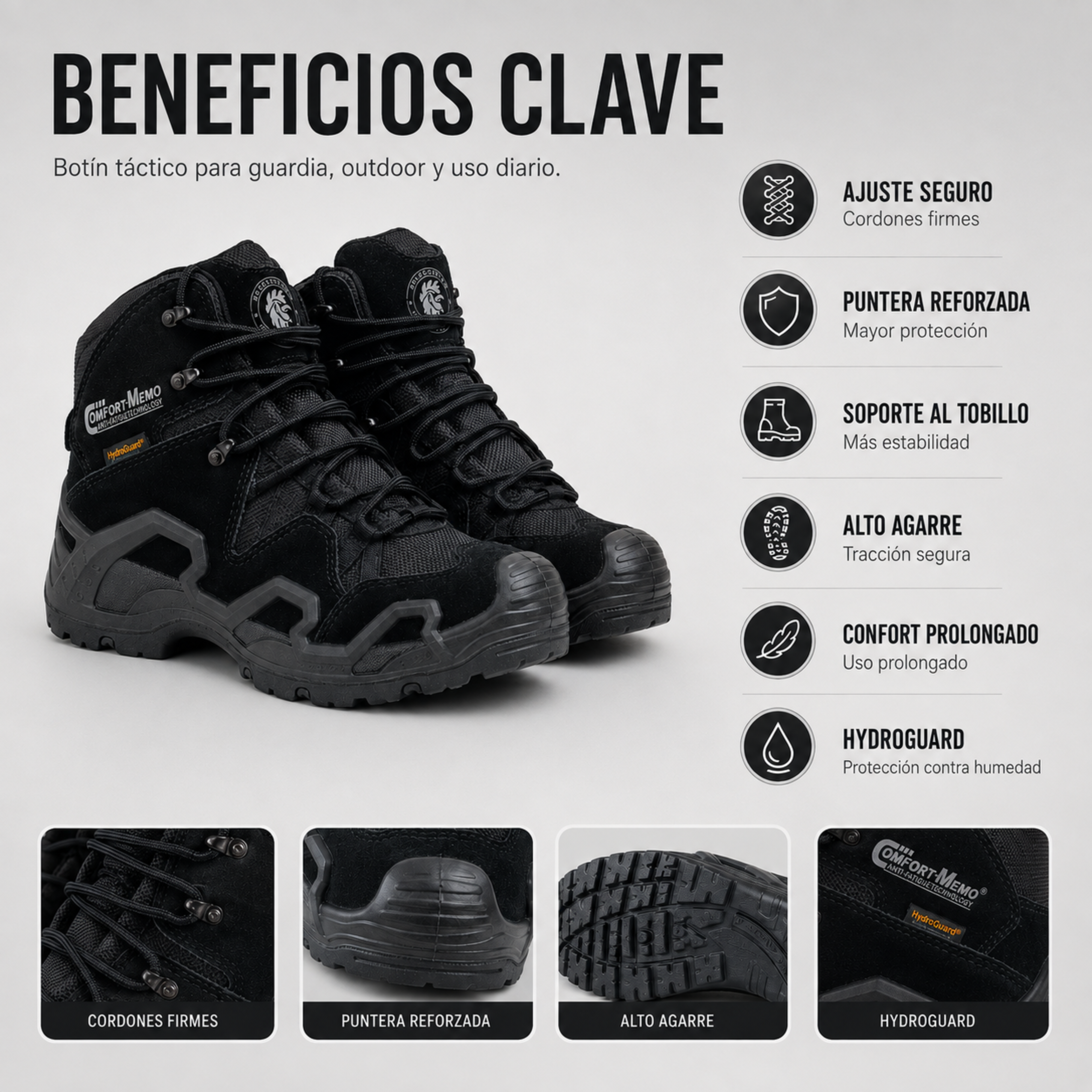 Botin Tácticos Rockrooster