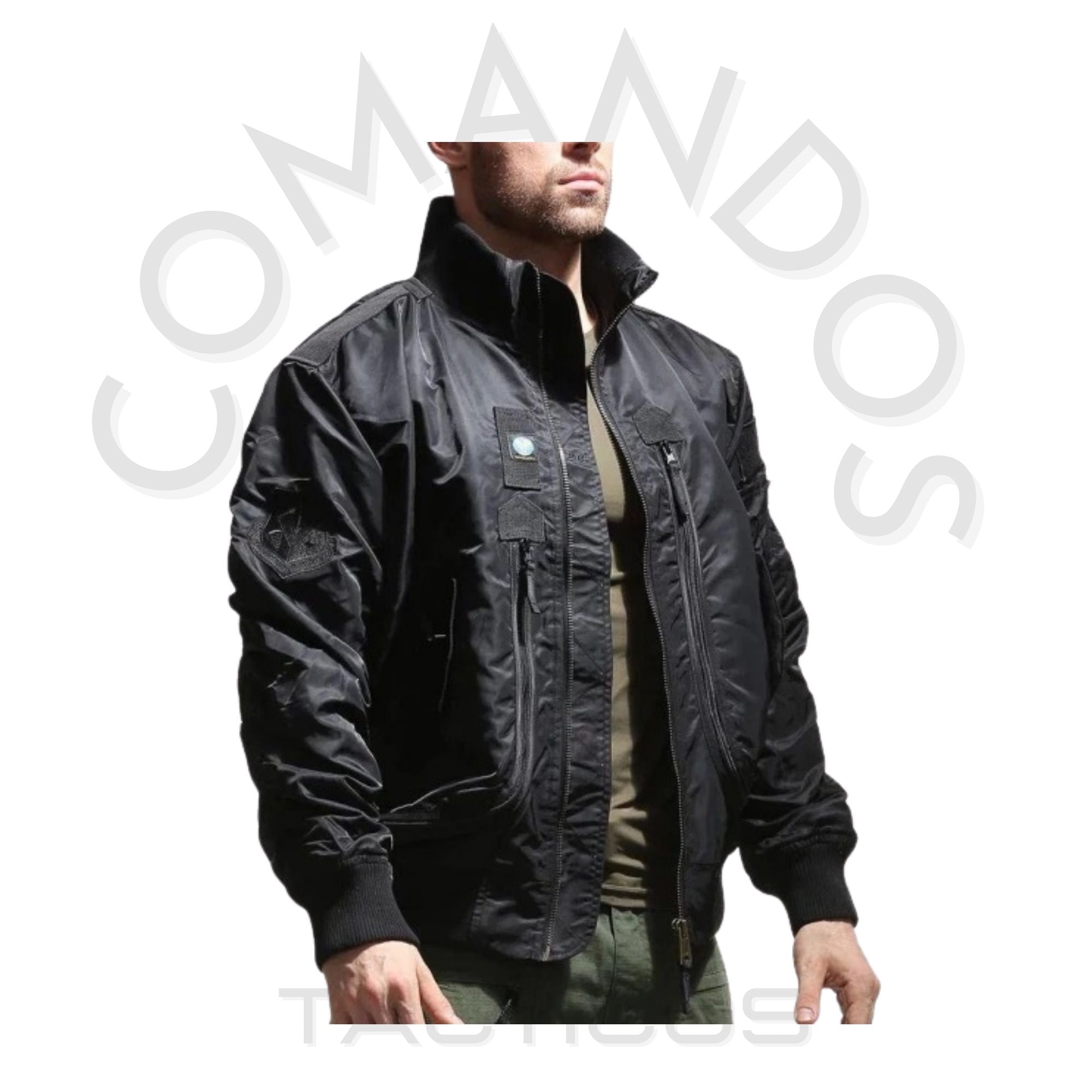 Chaqueta Bomber Jacket - NEGRO