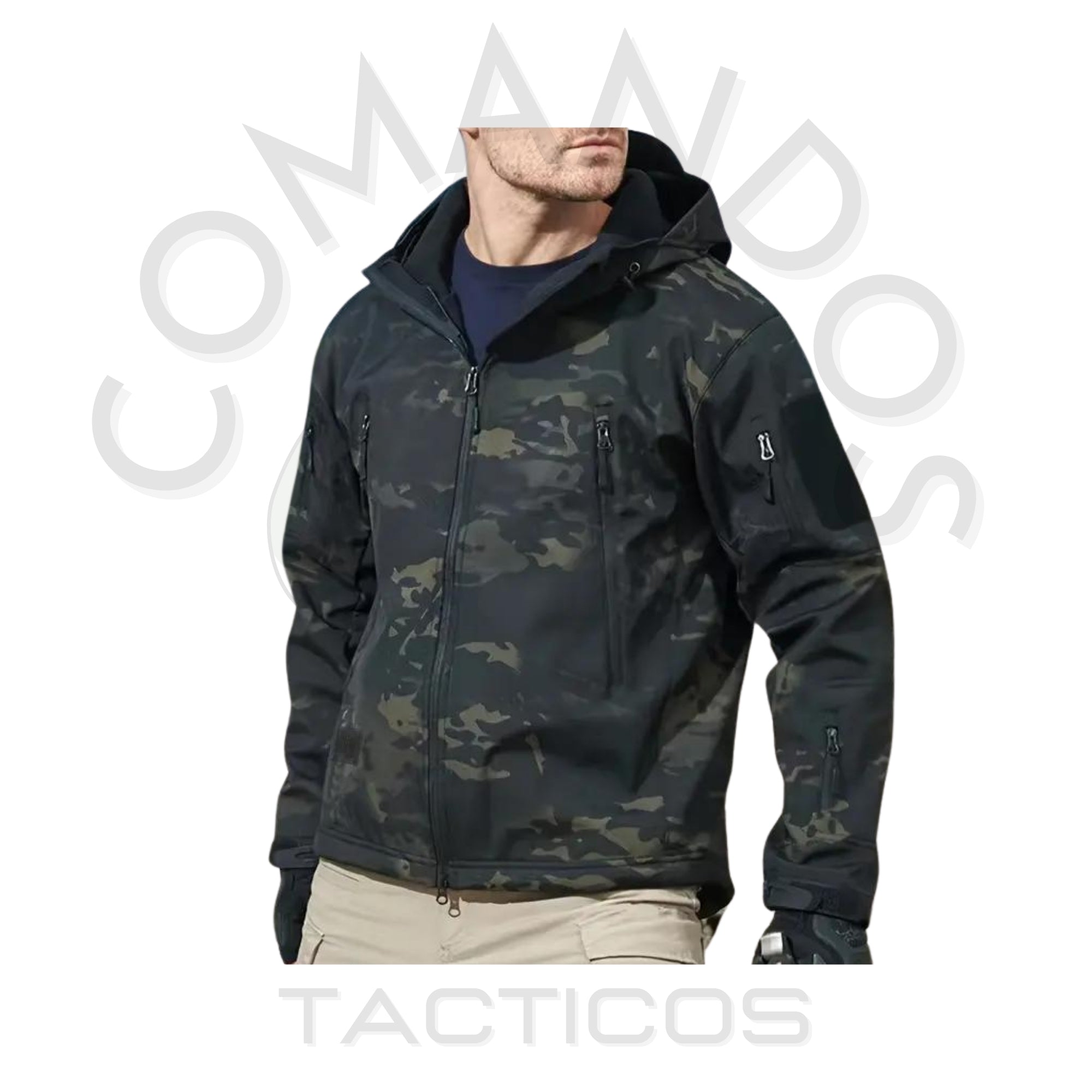 Chaqueta Táctica Militar Softshell Impermeable – Resistente y Funcional