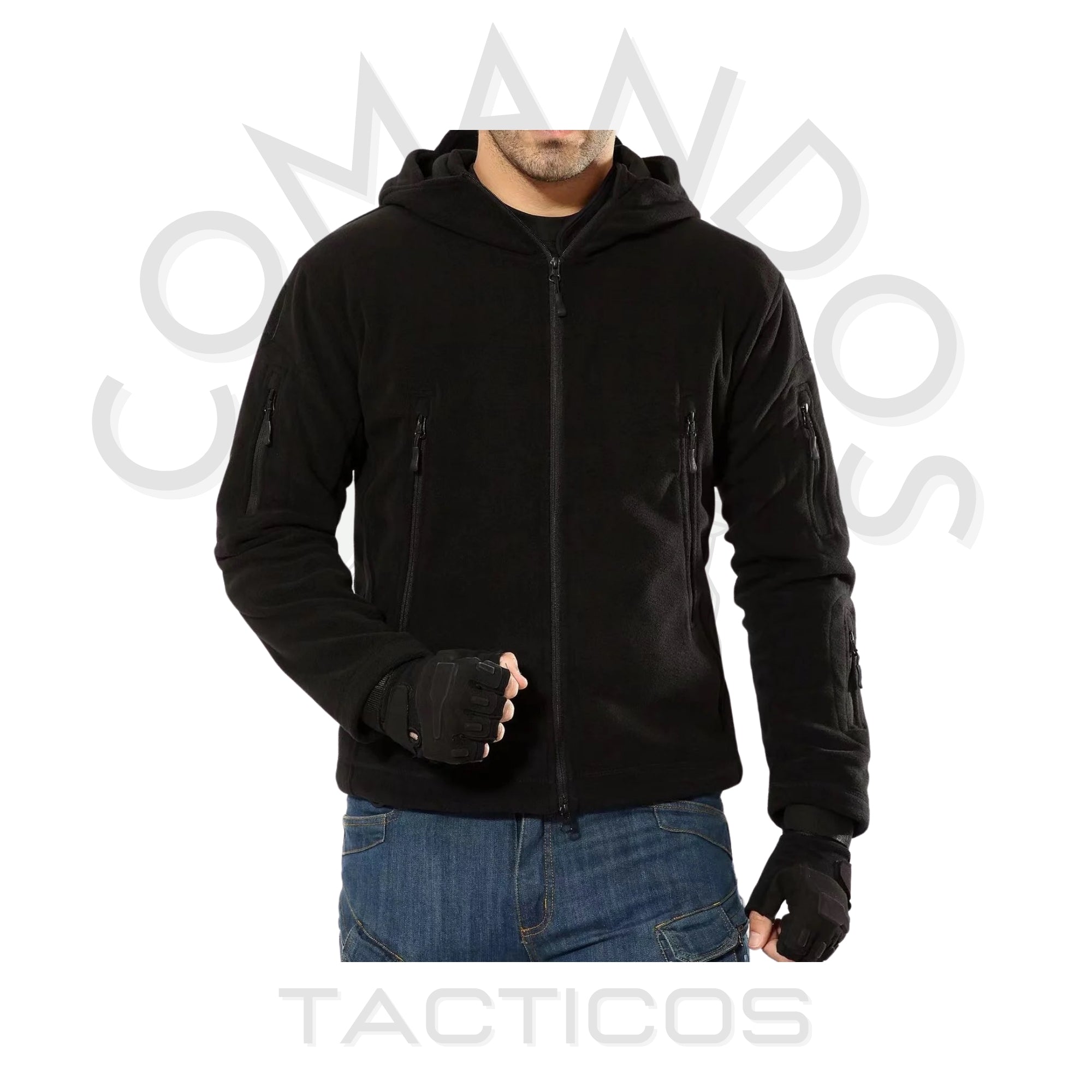 Chaqueta Polerón Polar Táctico
