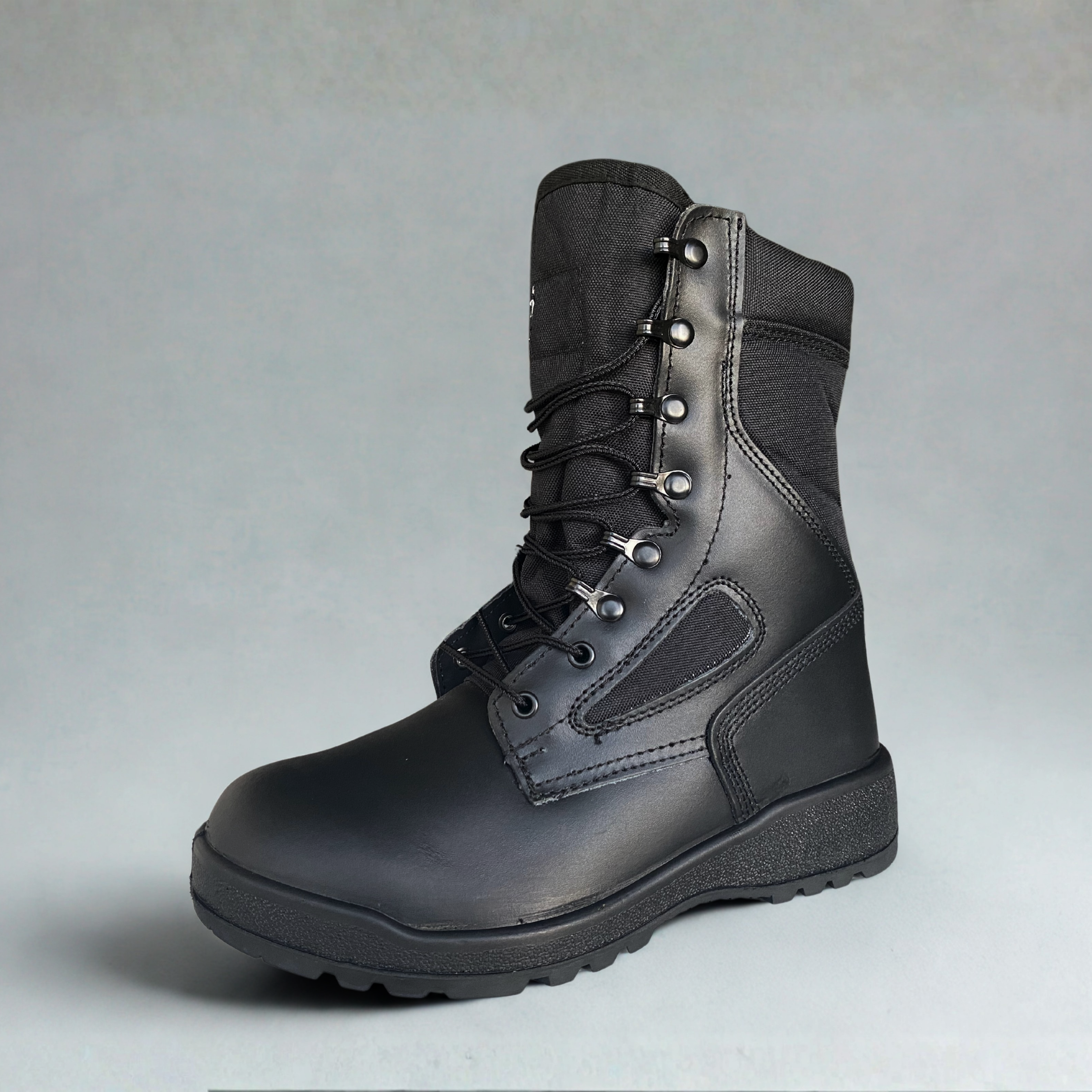 Bota Táctica Militar - Caña Alta Negro