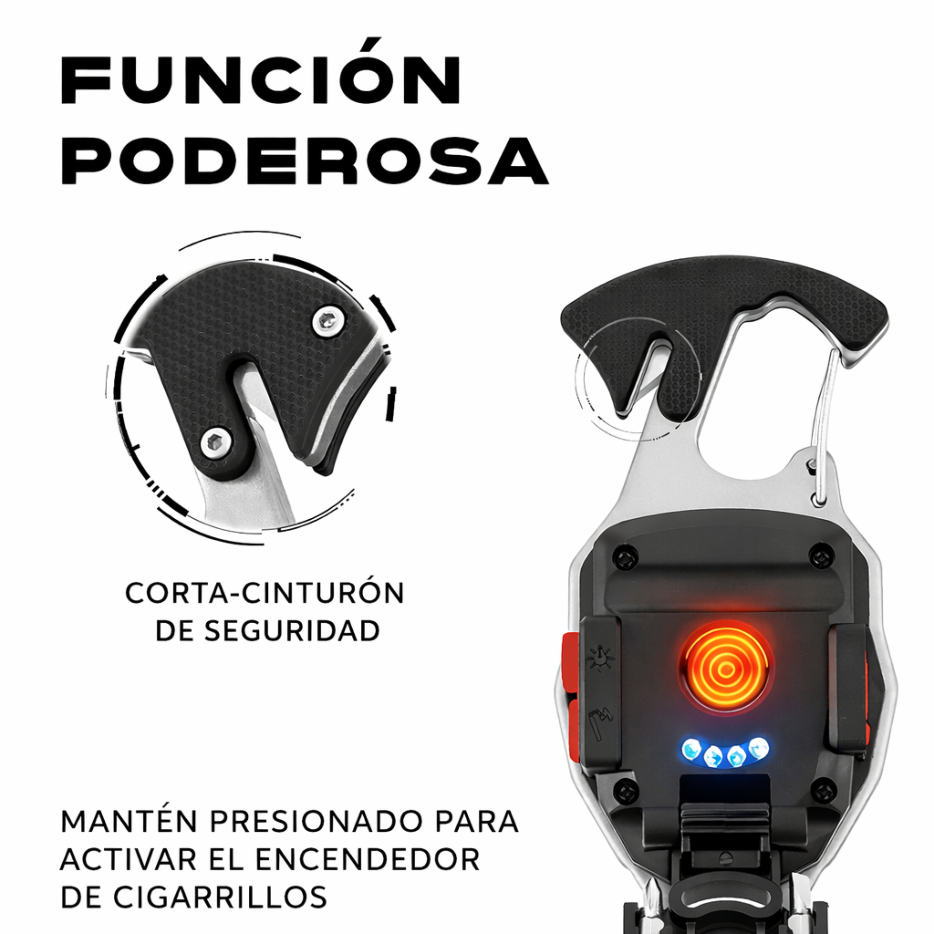 Linterna Táctica LED COB 480LM 6 Modos Magnética USB-C