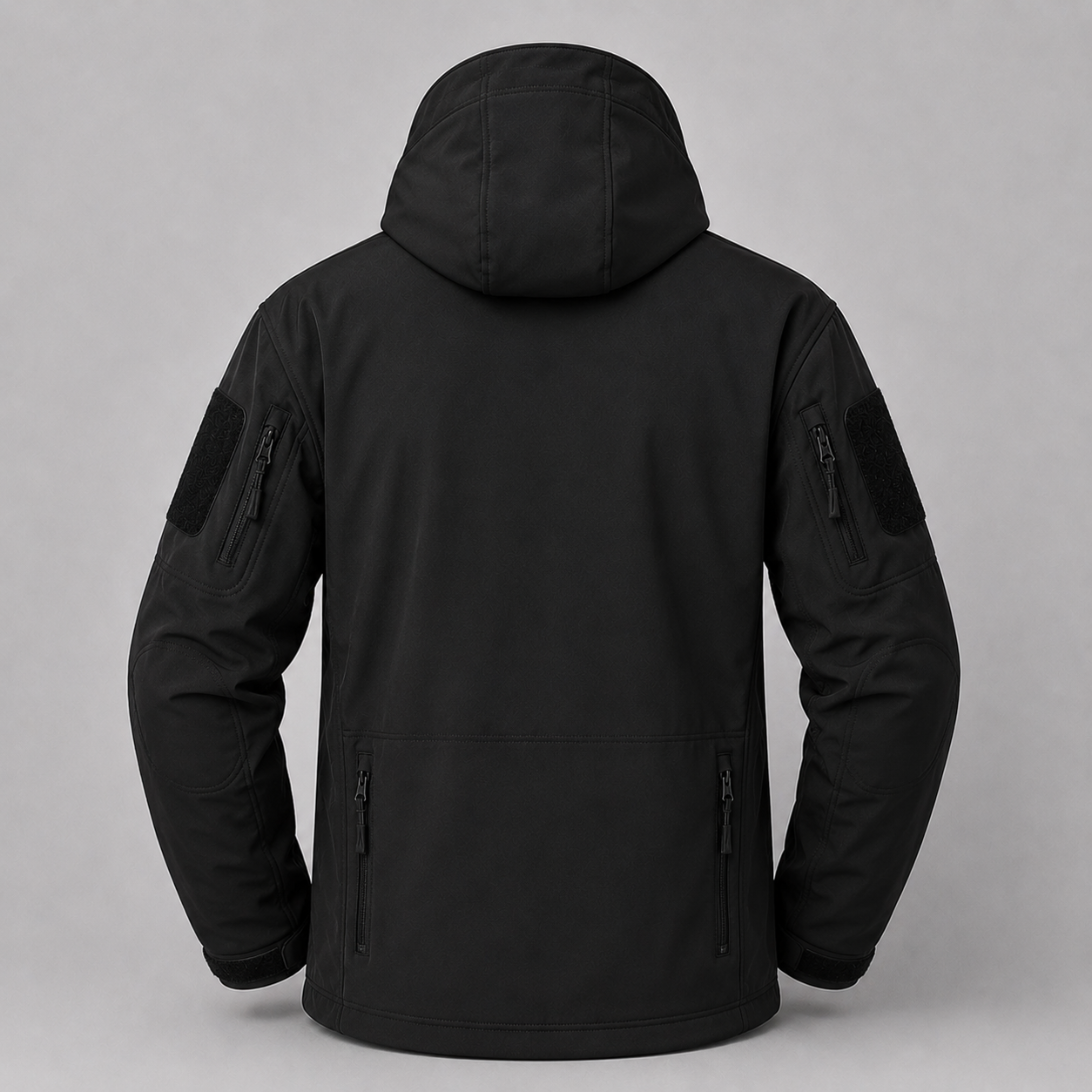 Chaqueta Táctica Softshell Negra Impermeable | ESDY