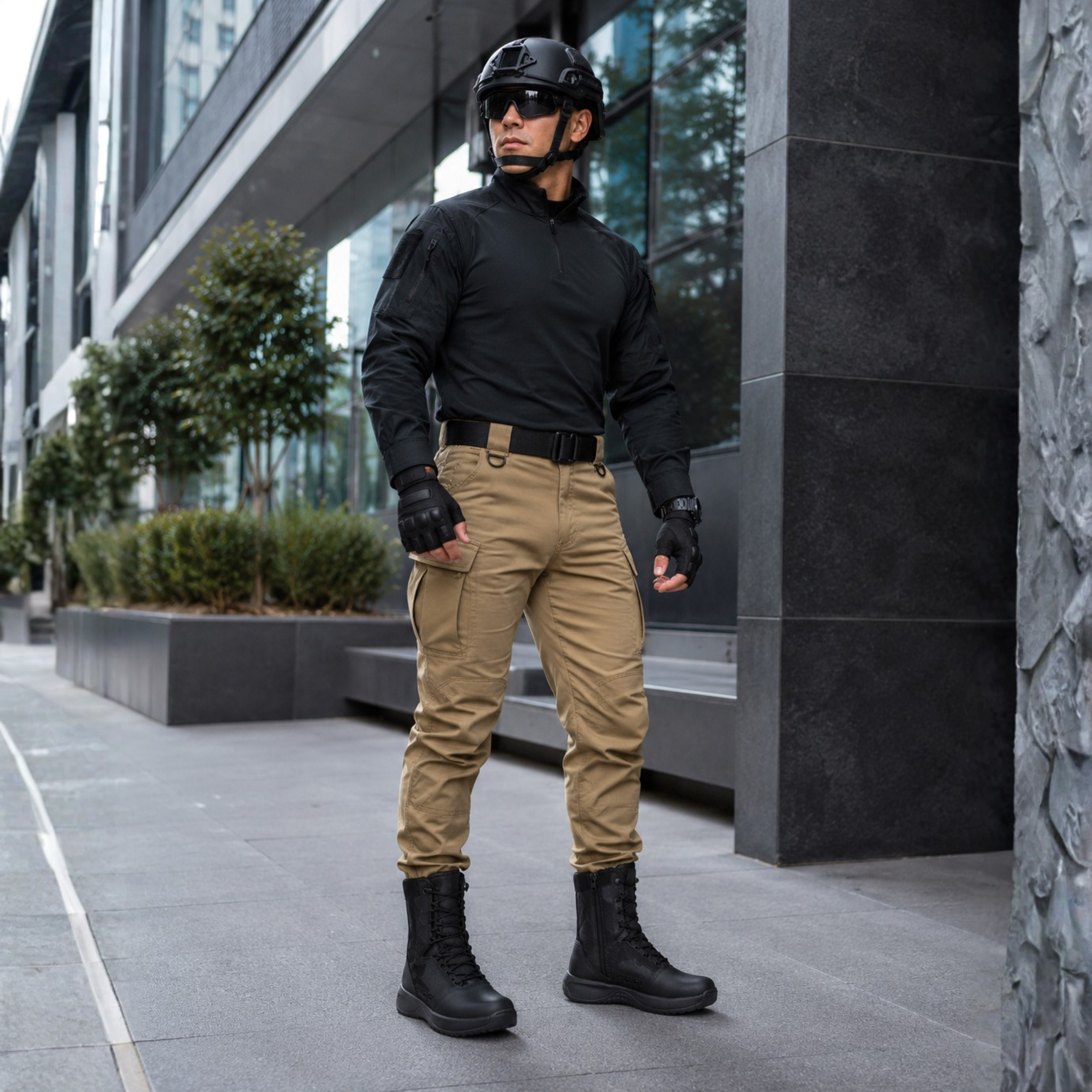 Botas Tácticas Ultra Livianas Negro – Modelo Verano