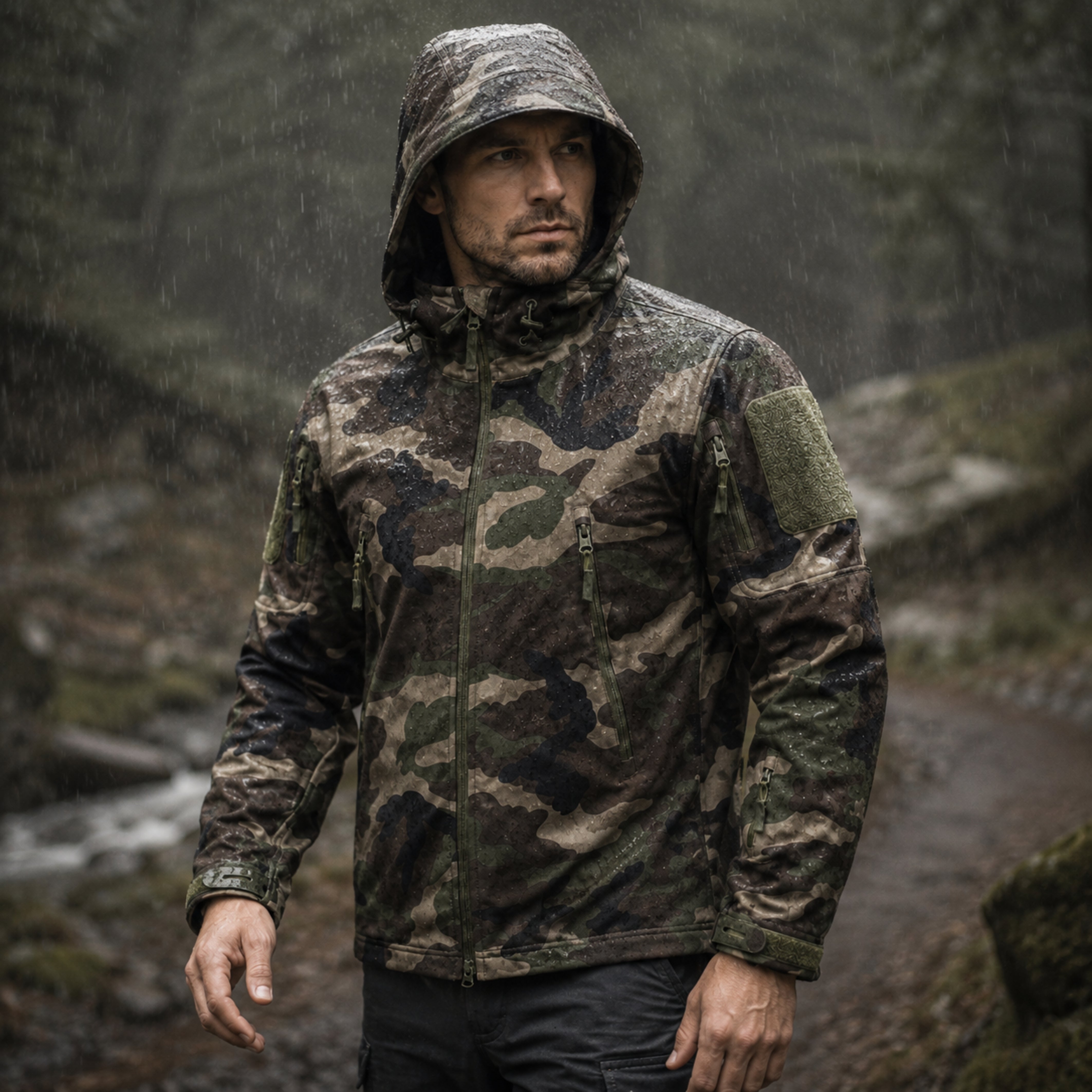 Chaqueta Táctica Militar Softshell Impermeable – Resistente y Funcional
