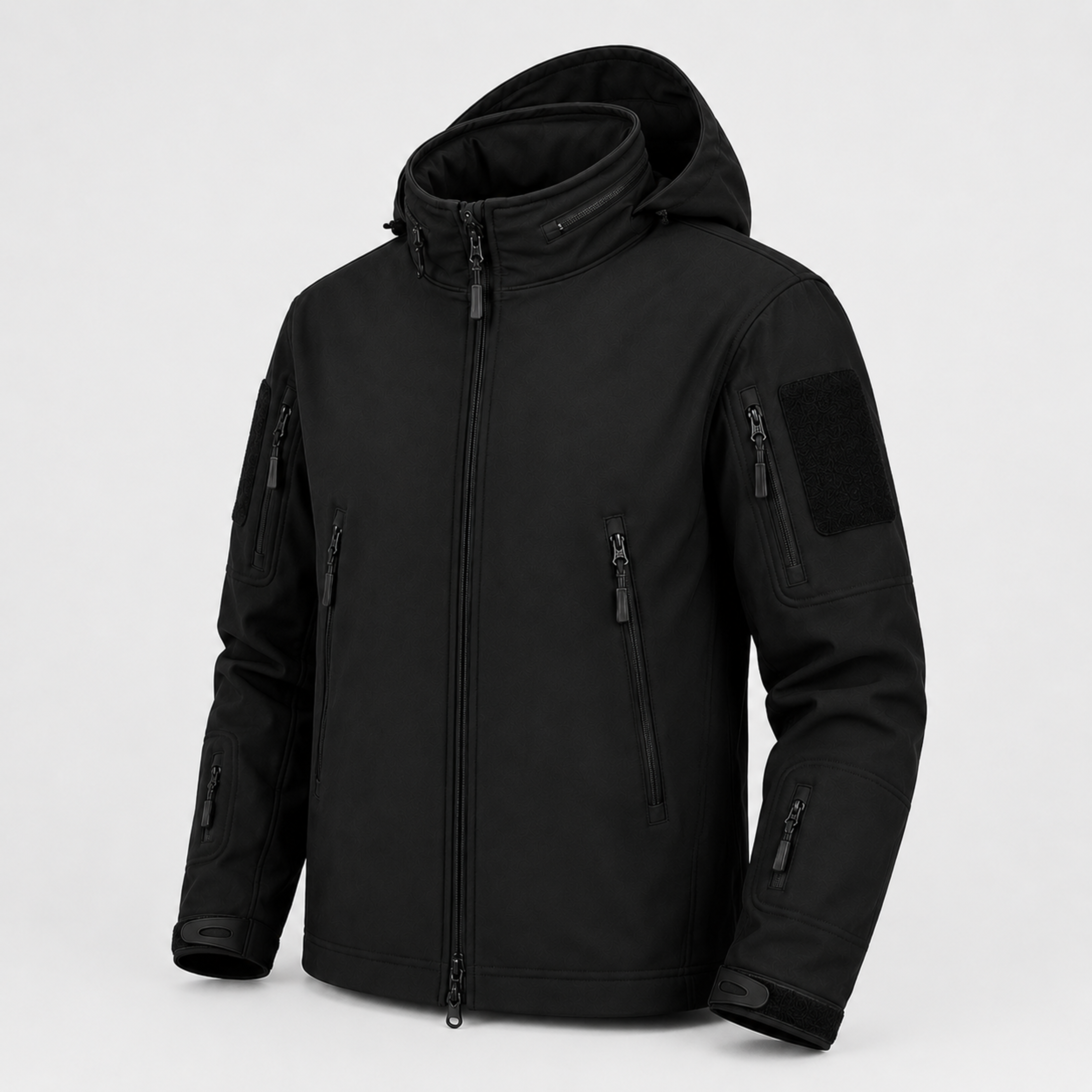 Chaqueta Táctica Softshell Negra Impermeable | ESDY