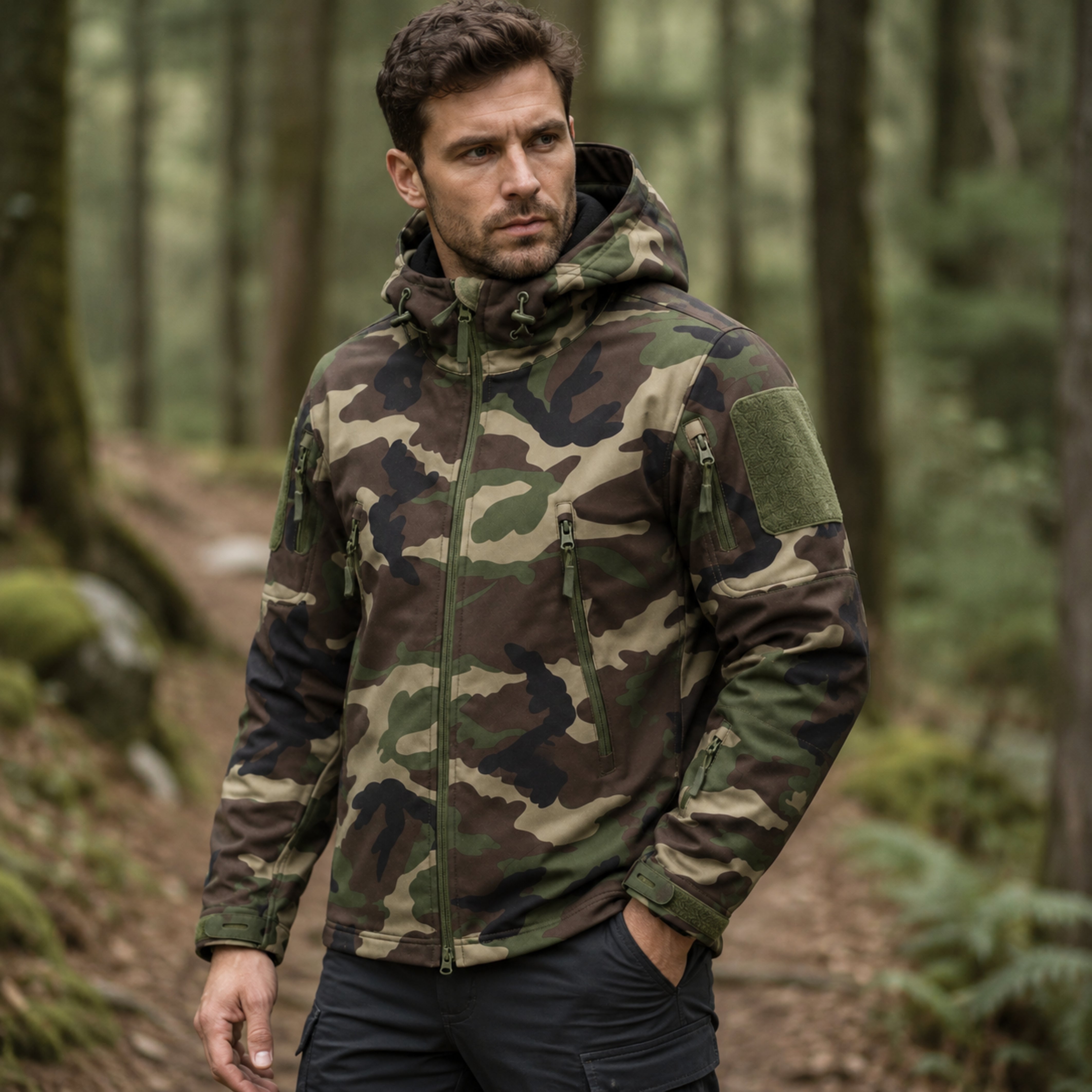 Chaqueta Táctica Militar Softshell Impermeable – Resistente y Funcional