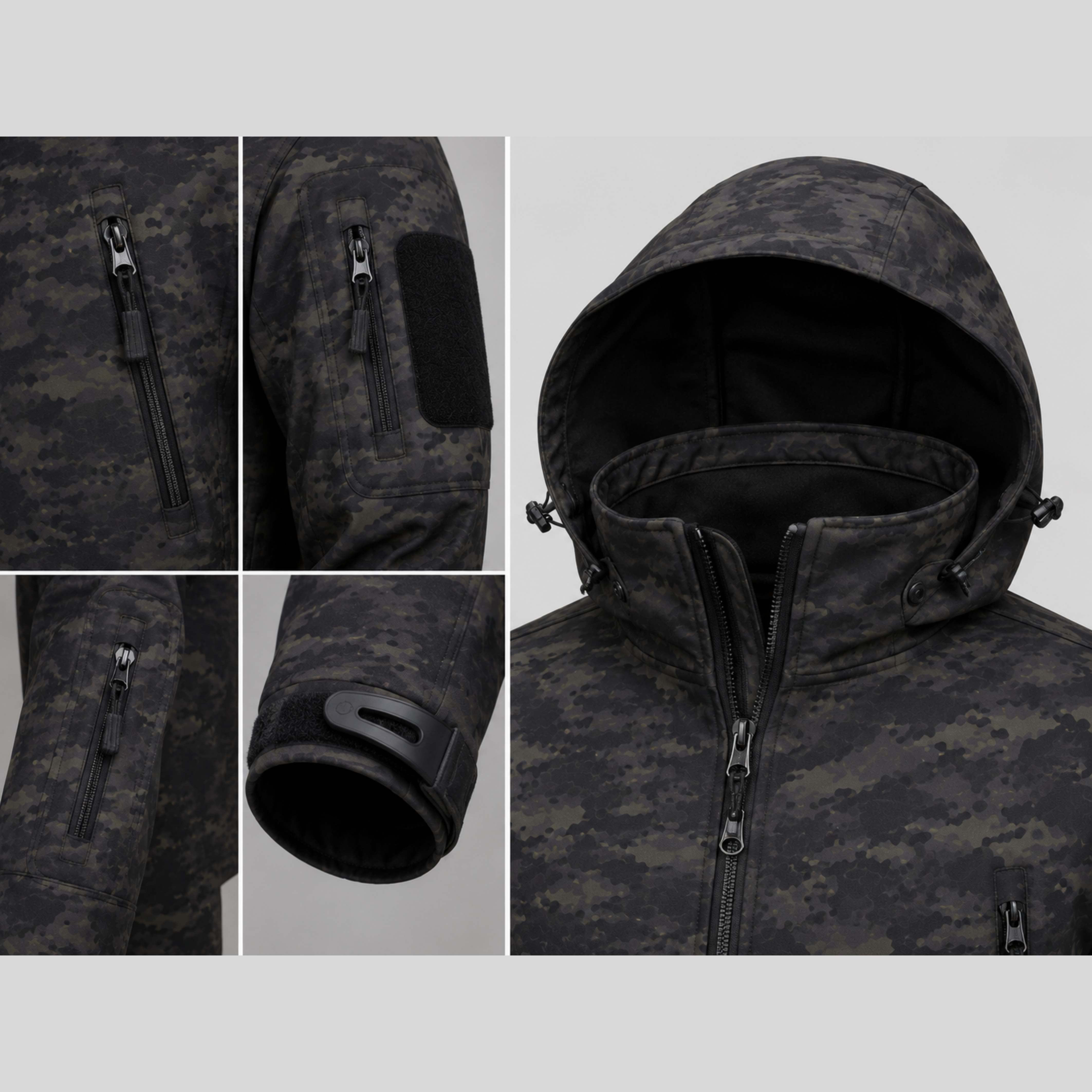 Chaqueta Táctica Militar Softshell Impermeable – Resistente y Funcional