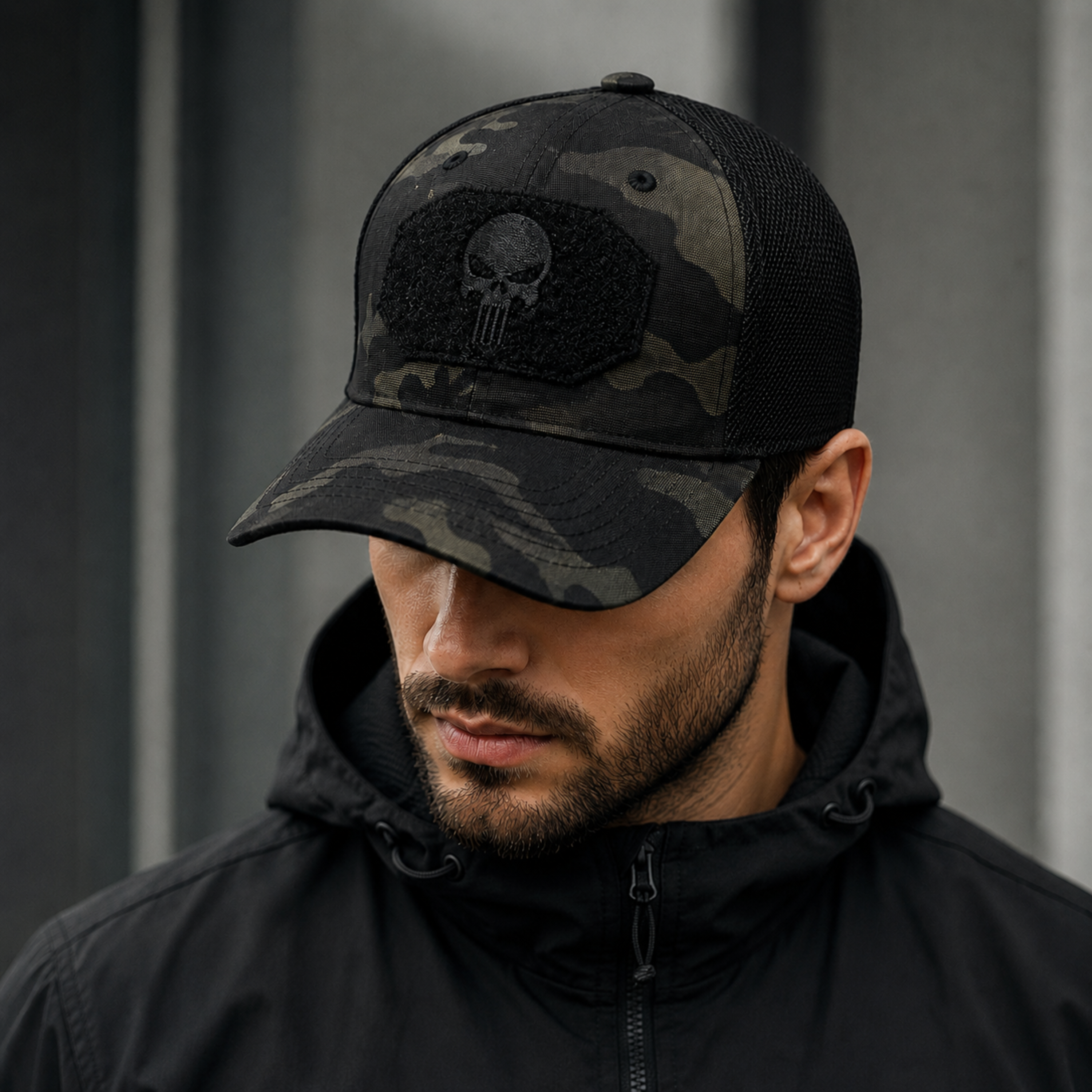 Jockey Táctico Multicam Black con Velcro | Comandos Tácticos