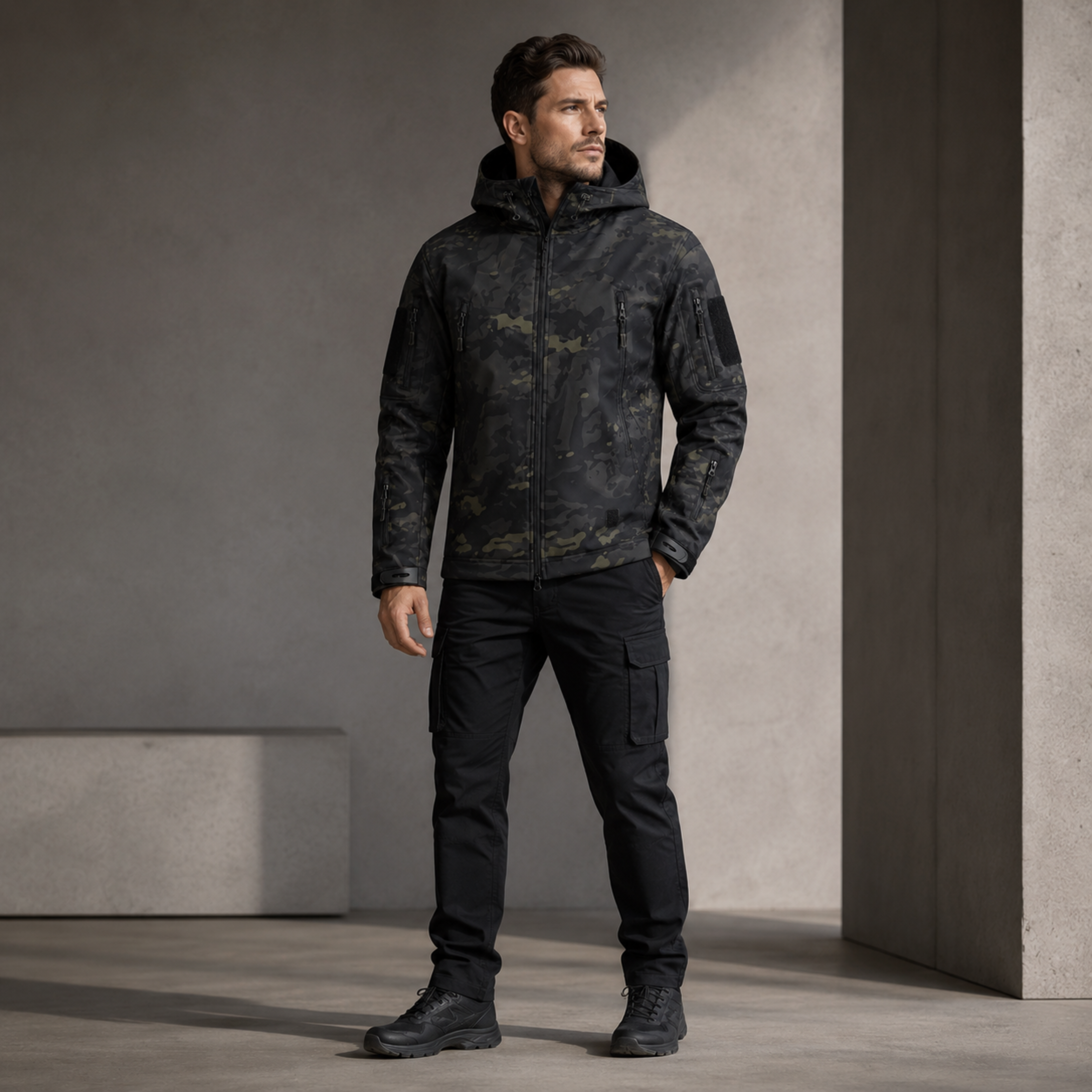 Chaqueta Táctica Militar Softshell Impermeable – Resistente y Funcional