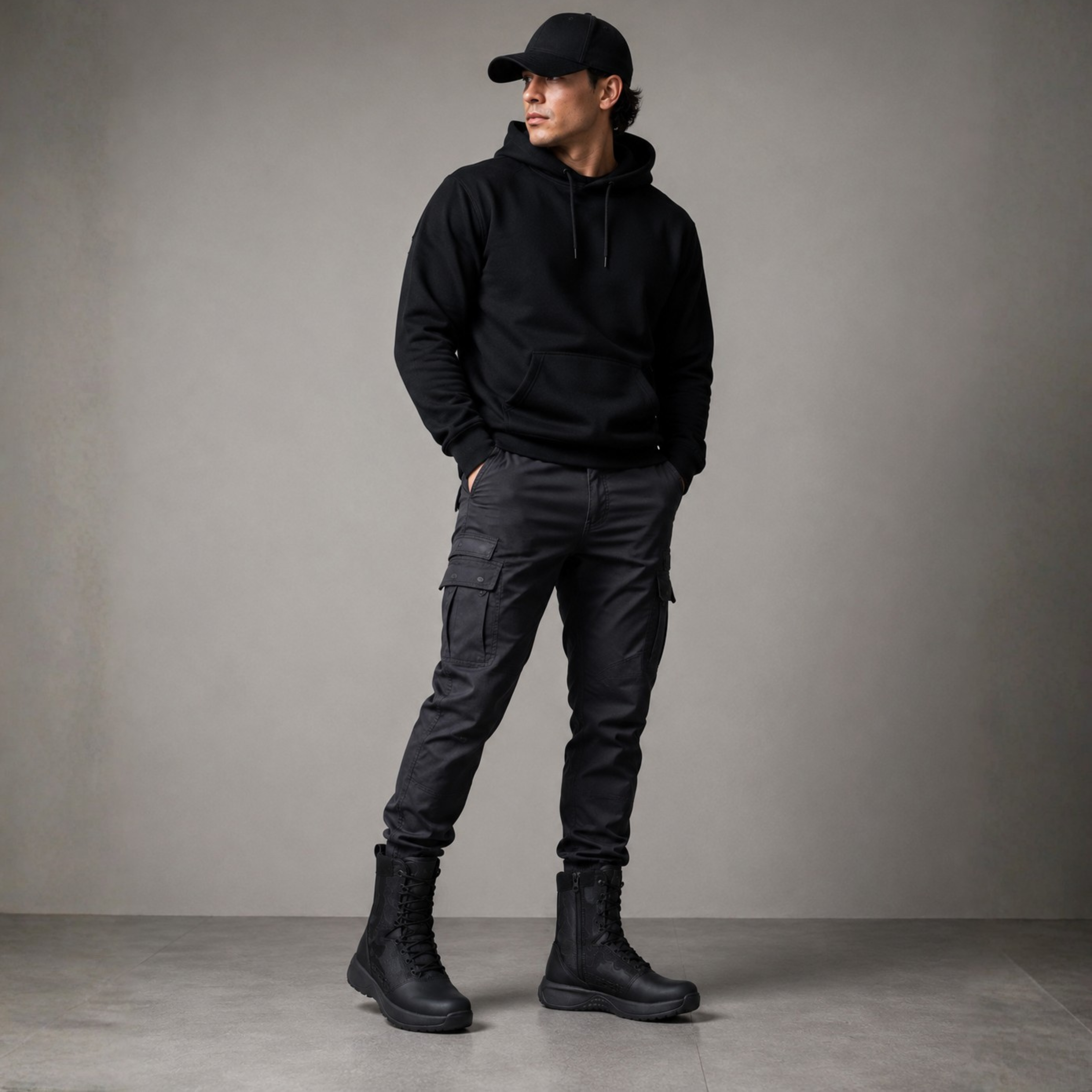Botas Tácticas Ultra Livianas Negro – Modelo Verano