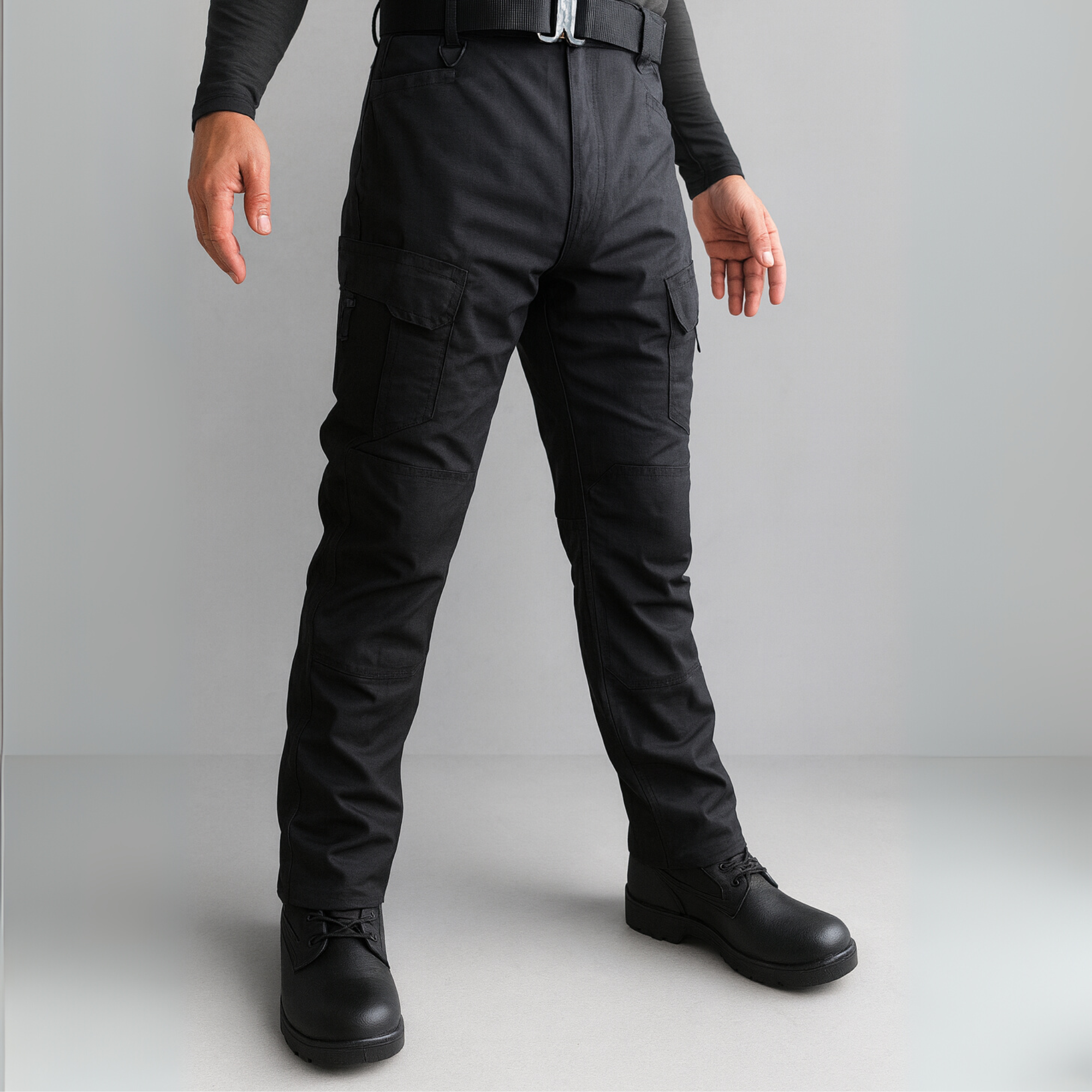 Pantalón Táctico Outdoor Tela Ripstop - NEGRO